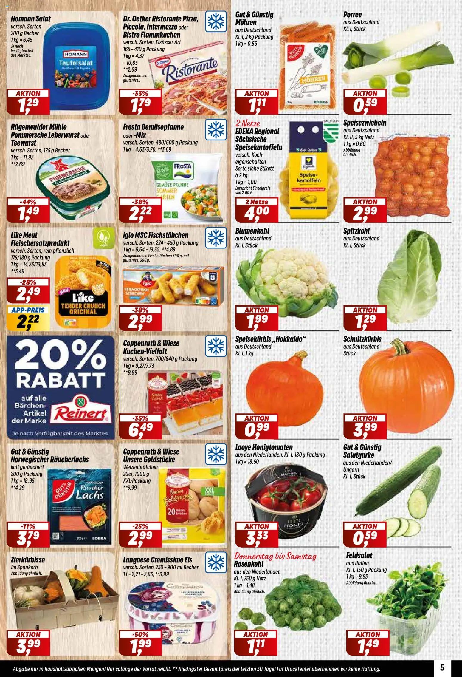 Simmel Prospekt – gültig ab 12.10.2026 | Seite: 5 | Produkte: Ristorante, Mohren, Fischstabchen, Salat