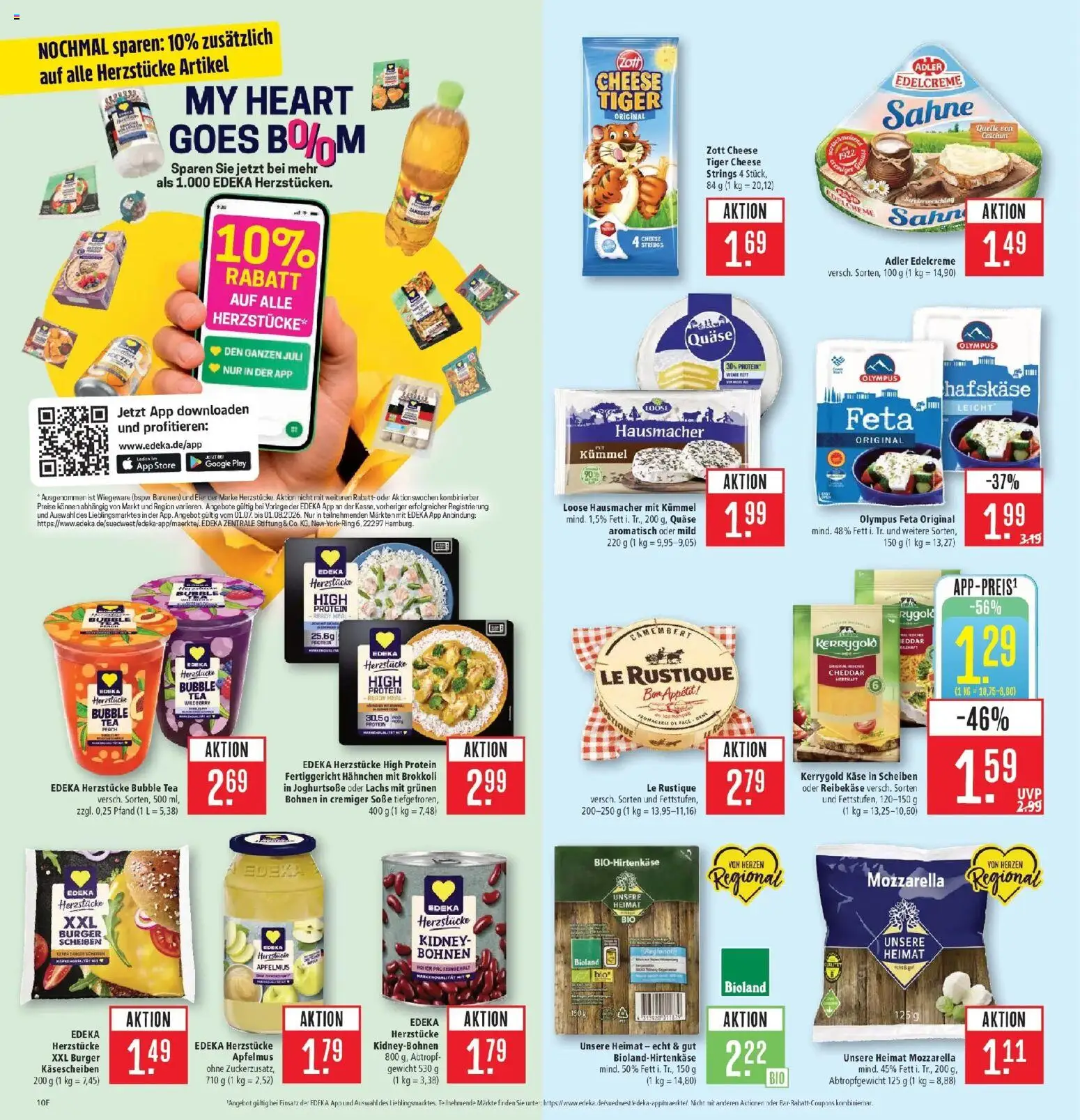 Marktkauf Prospekt Böblingen – gültig ab 06.07.2026 | Seite: 10 | Produkte: Gewicht, Mozzarella, Lachs, Sahne
