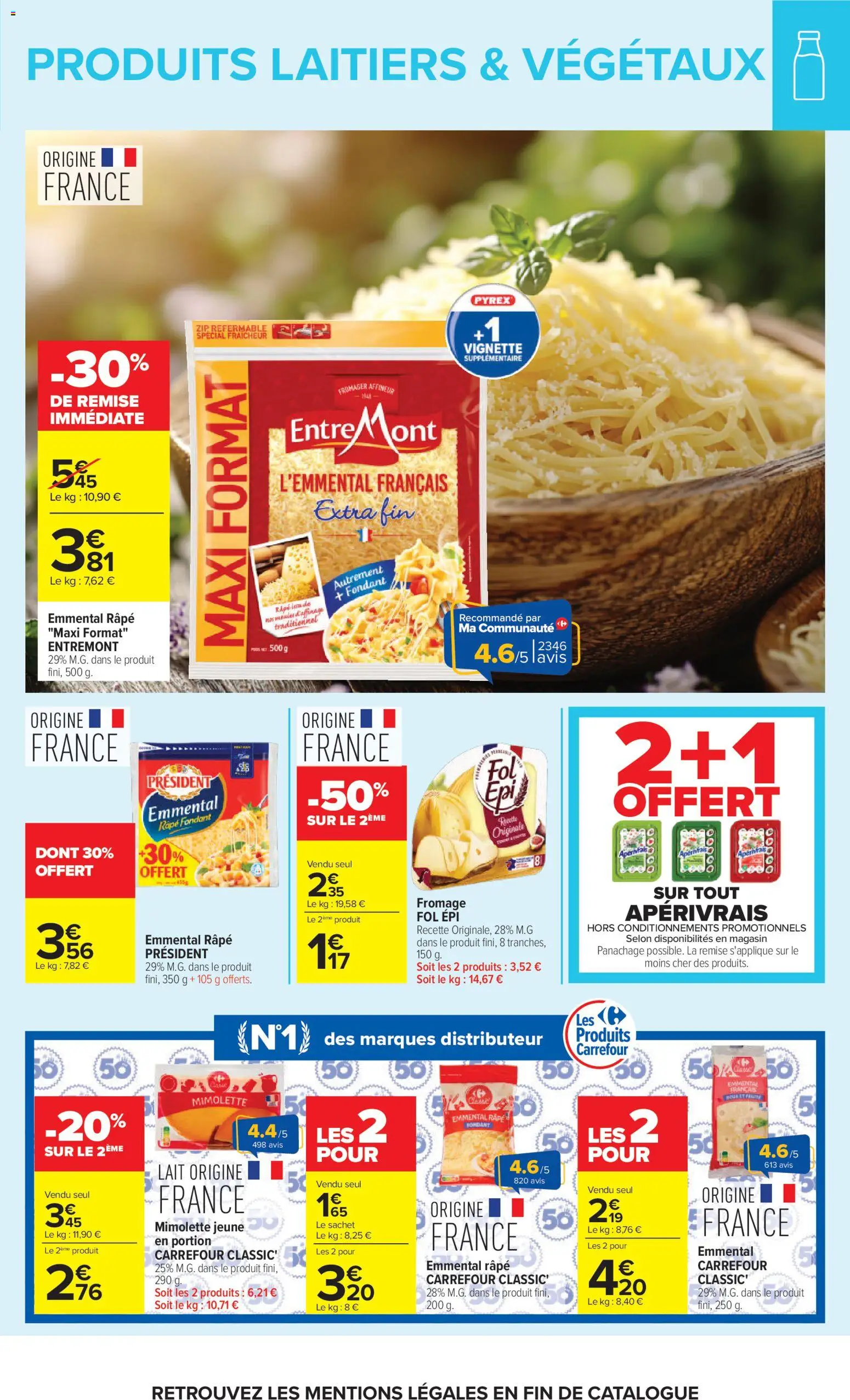 {H1} | Page: 23 | Produits: Emmental, Lait, Fromage