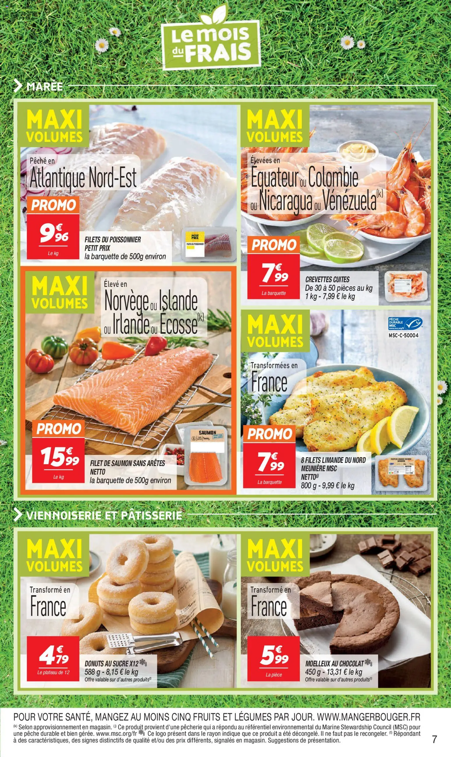 {H1} | Page: 7 | Produits: Pêche, Filet de saumon, Chocolat, Saumon
