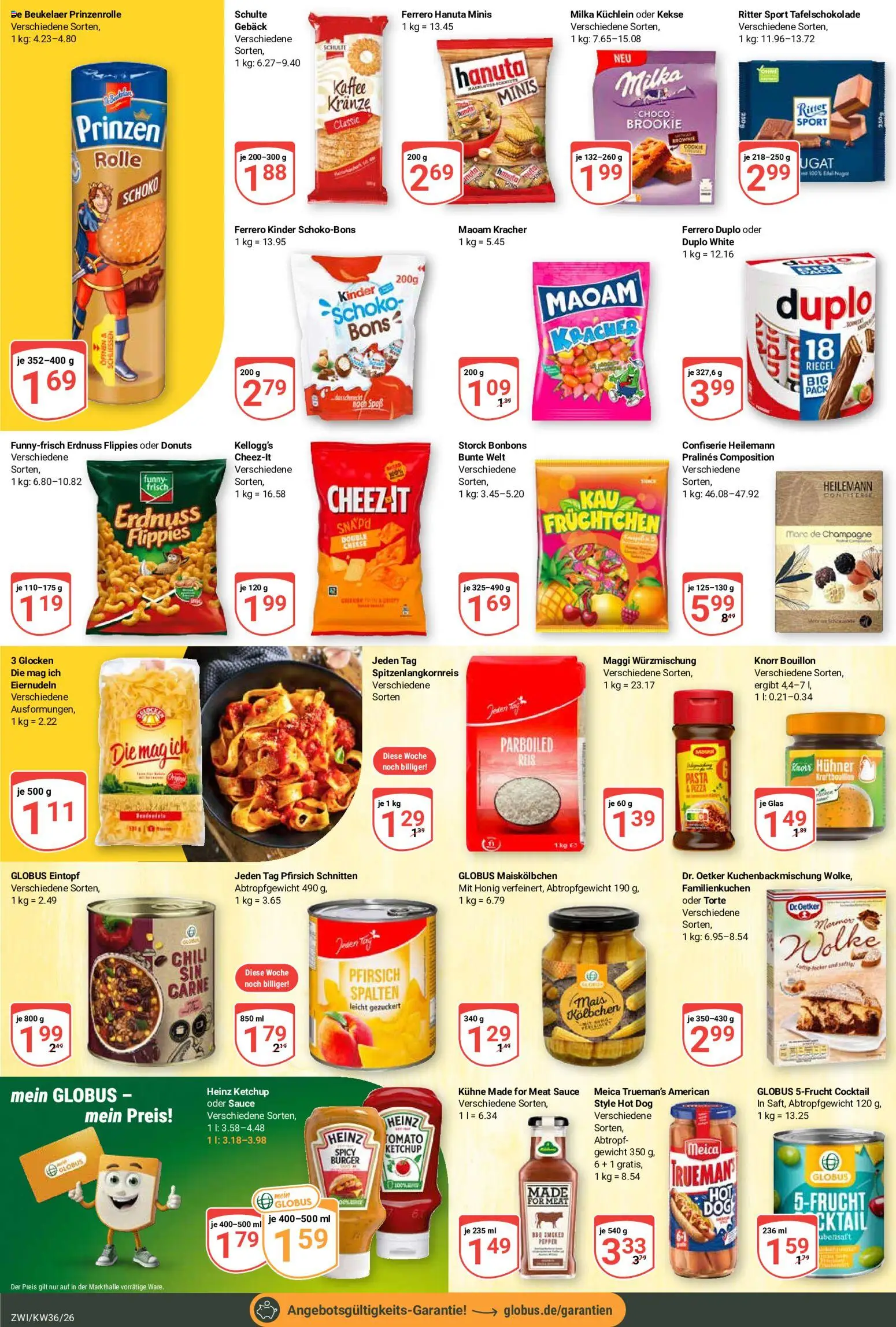 Globus Prospekt Zwickau – gültig ab 31.08.2026 | Seite: 18 | Produkte: Knorr, Donuts, Pizza, Kekse