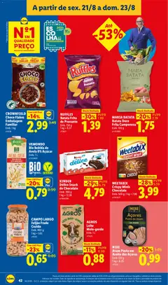 Pré-visualização NIXE Atum Posta em Azeite dos Açores, Atum Posta em Azeite dos Açores válido de 17/08/2026 | Página: 42 | Produtos: Aveia, Weetabix, Feijão, Bebida