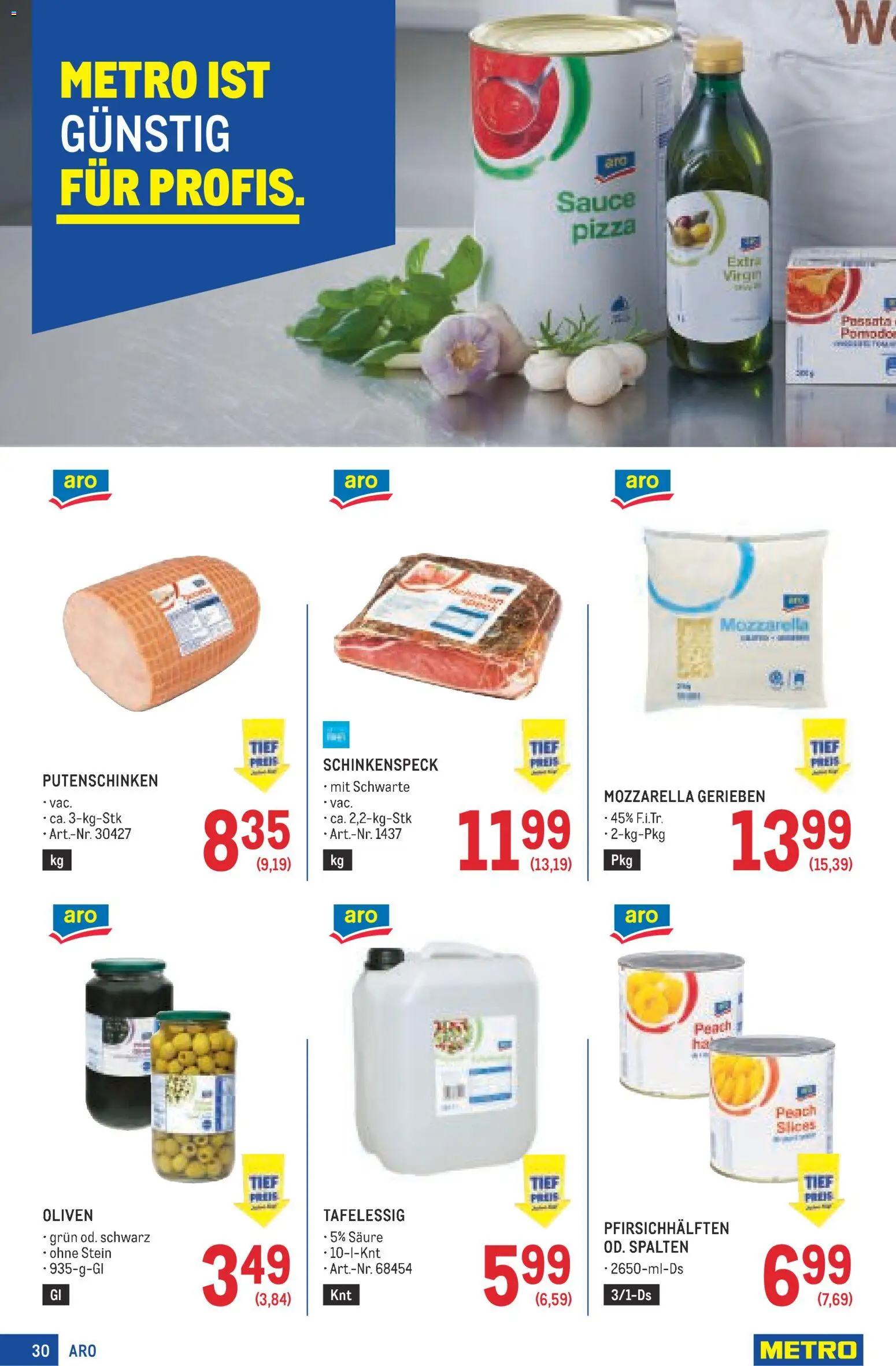 Metro angebote Profi gültig ab 20.08.2026 | Seite: 30 | Produkte: Oliven, Pizza