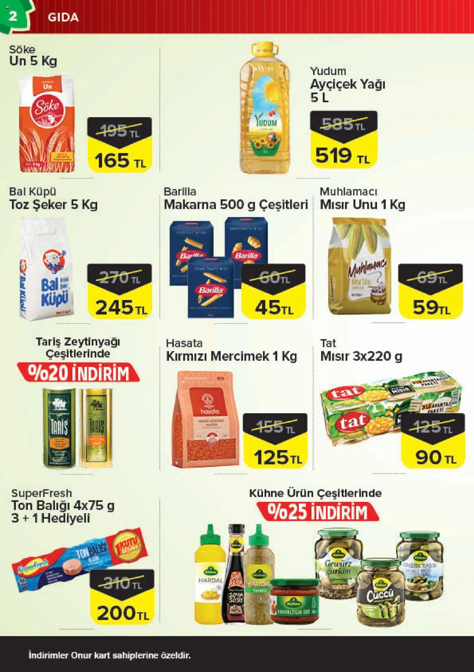 Onur Market Katalog - 16 Eylül 2026 tarihinden itibaren geçerlidir | Sayfa: 2