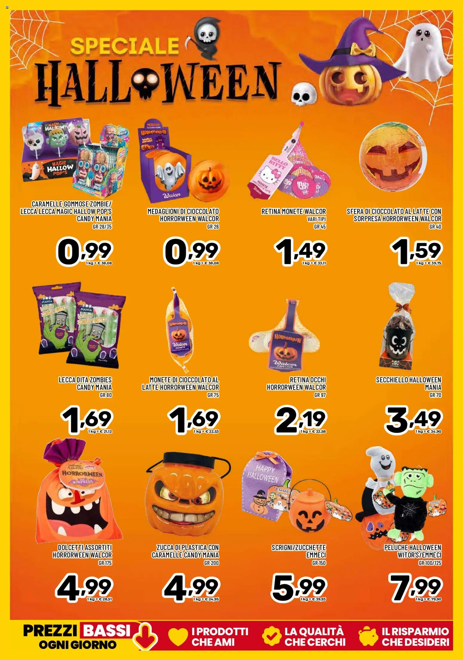 Volantino Il Centesimo del 13/10/2026 | Pagina: 16 | Prodotti: Peluche, Cioccolato, Caramelle, Zucca