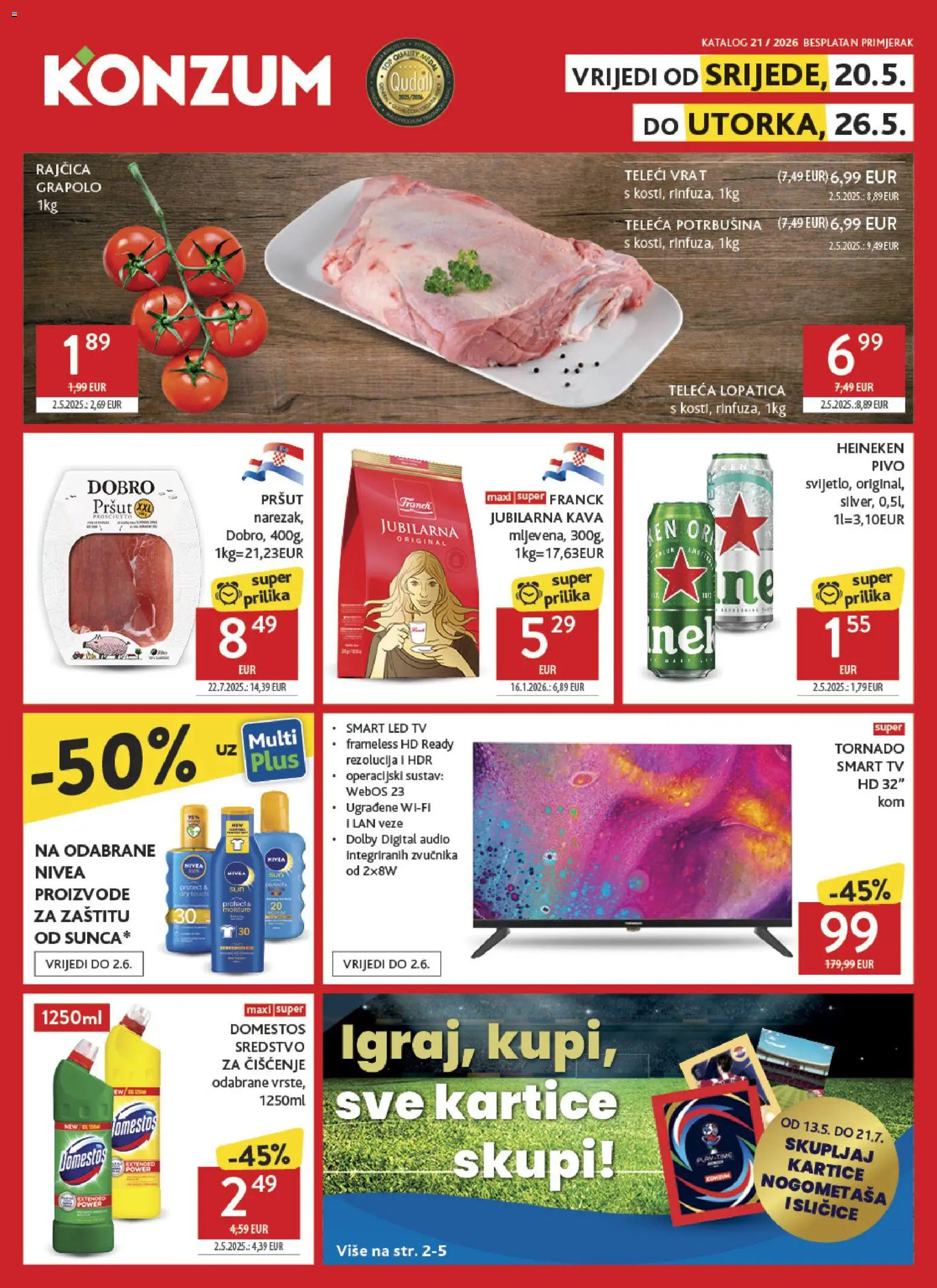 Konzum katalog | vrijedi od 20.05.2026 | Stranica: 1 | Proizvodi: Smart TV, Domestos, Tv, Audio