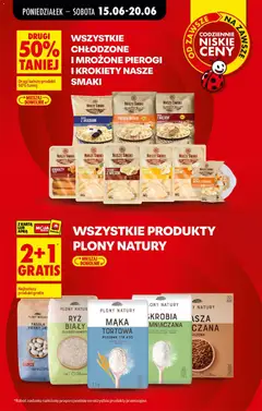 Pogląd oferty "Biedronka gazetka od poniedziałku" - ważna od 15.06.2026 | Strona: 13 | Produkty: Karta, Kasza, Pierogi, Pierogi z kapusta i grzybami