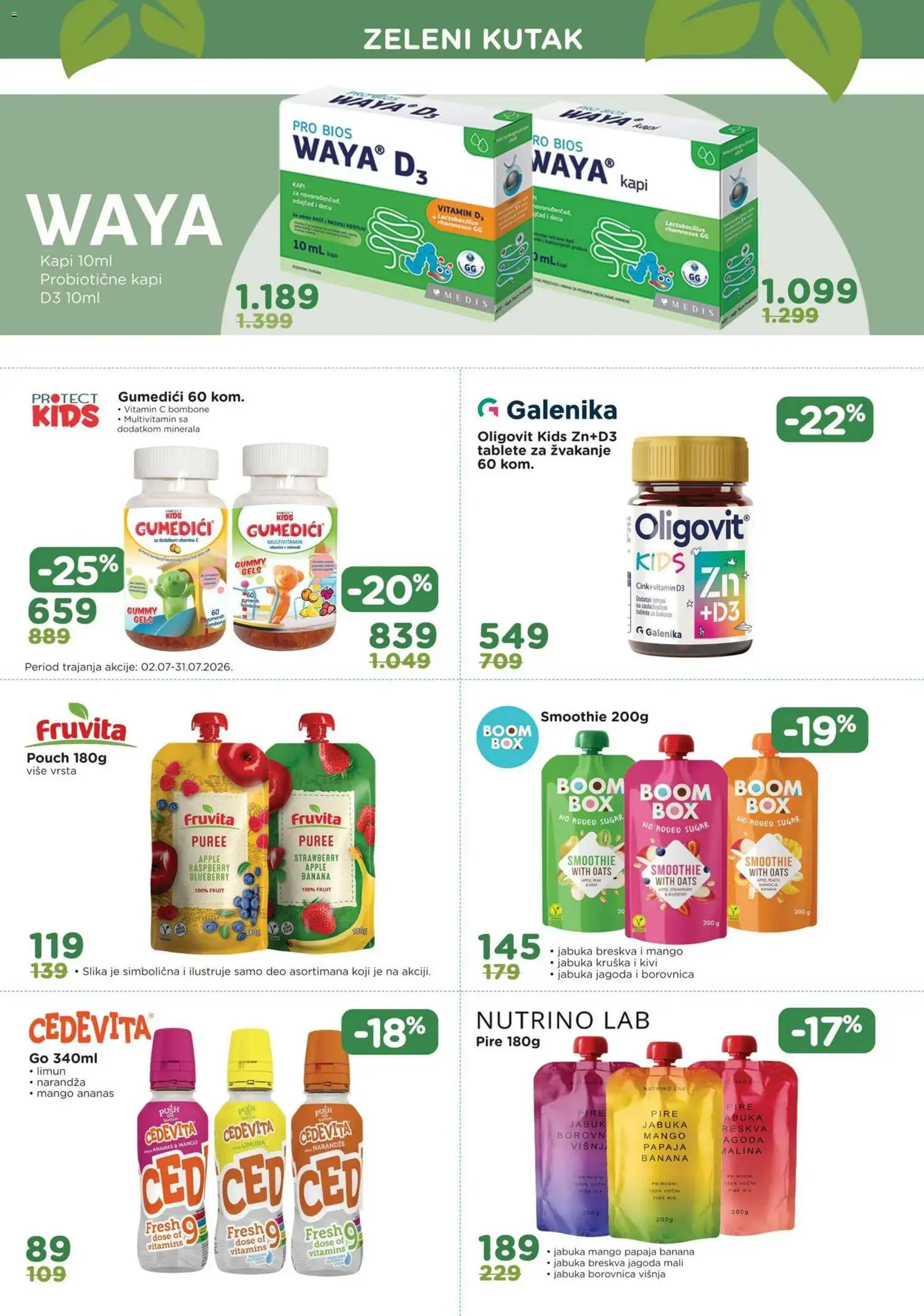 Aksa katalog - važi od 01.07.2026 | Strana: 11 | Proizvode: Bombone, Kivi, Jagoda, Cedevita