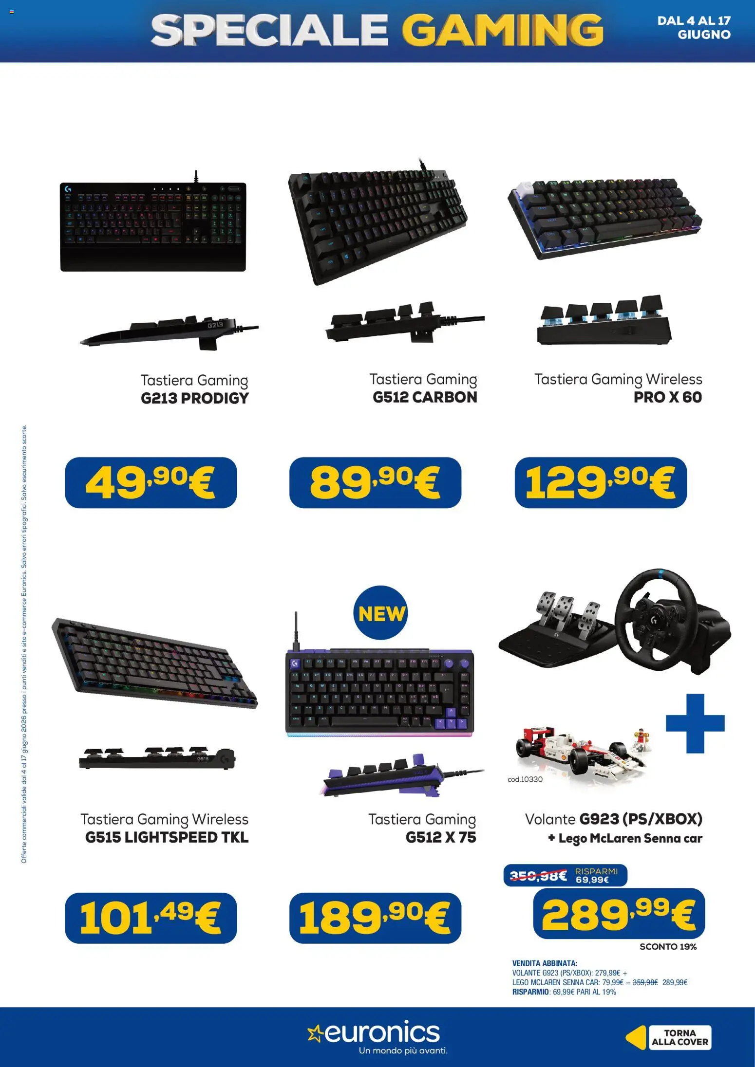 Volantino Euronics del 04.06.2026 | Pagina: 13 | Prodotti: Tastiera