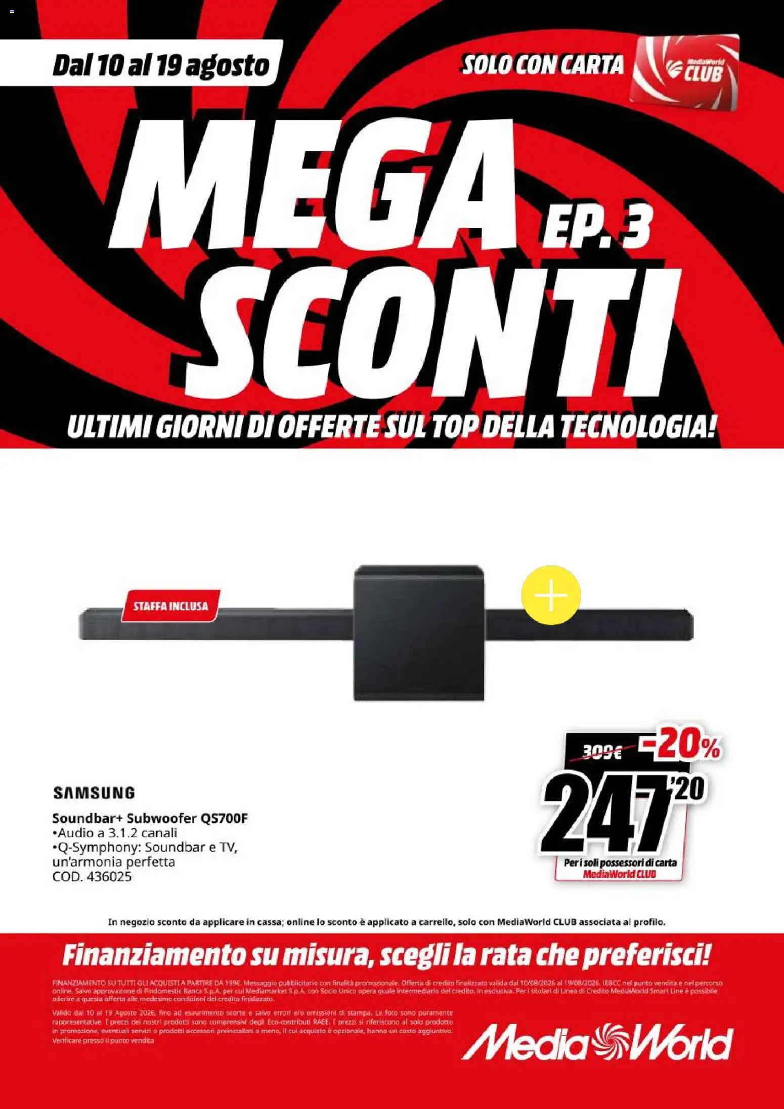 Volantino Media World del 10/08/2026 | Pagina: 29