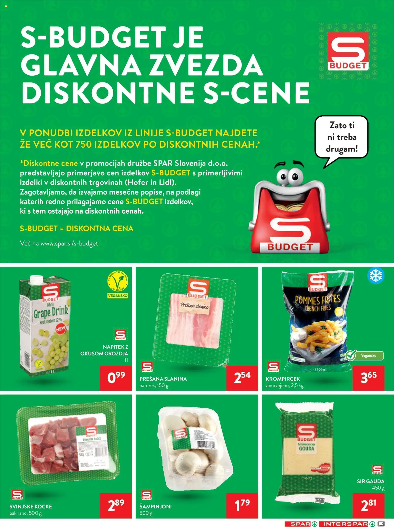 Novi Spar katalog ponudbe – veljaven od 16.09.2026 | Stran: 5 | Izdelki: Šampinjoni, Gauda, Slanina, Gouda sir