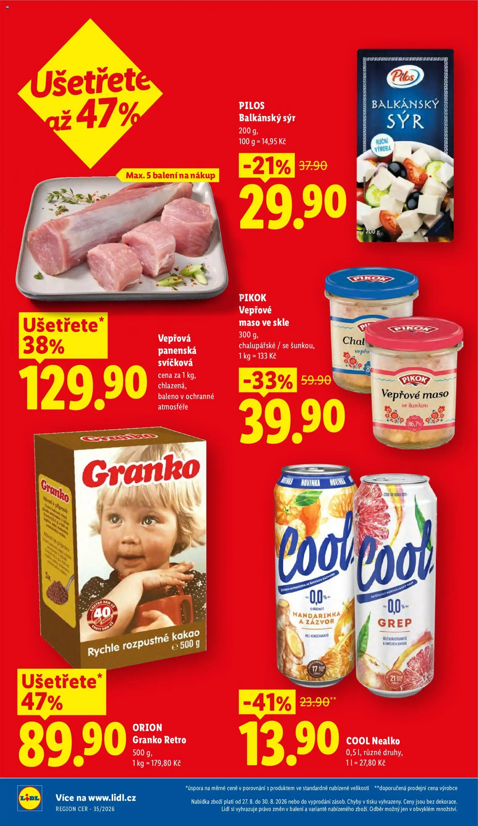 Lidl leták od 27.08.2026 | Strana: 2 | Produkty: Vepřové maso, Grep, Zázvor, Maso