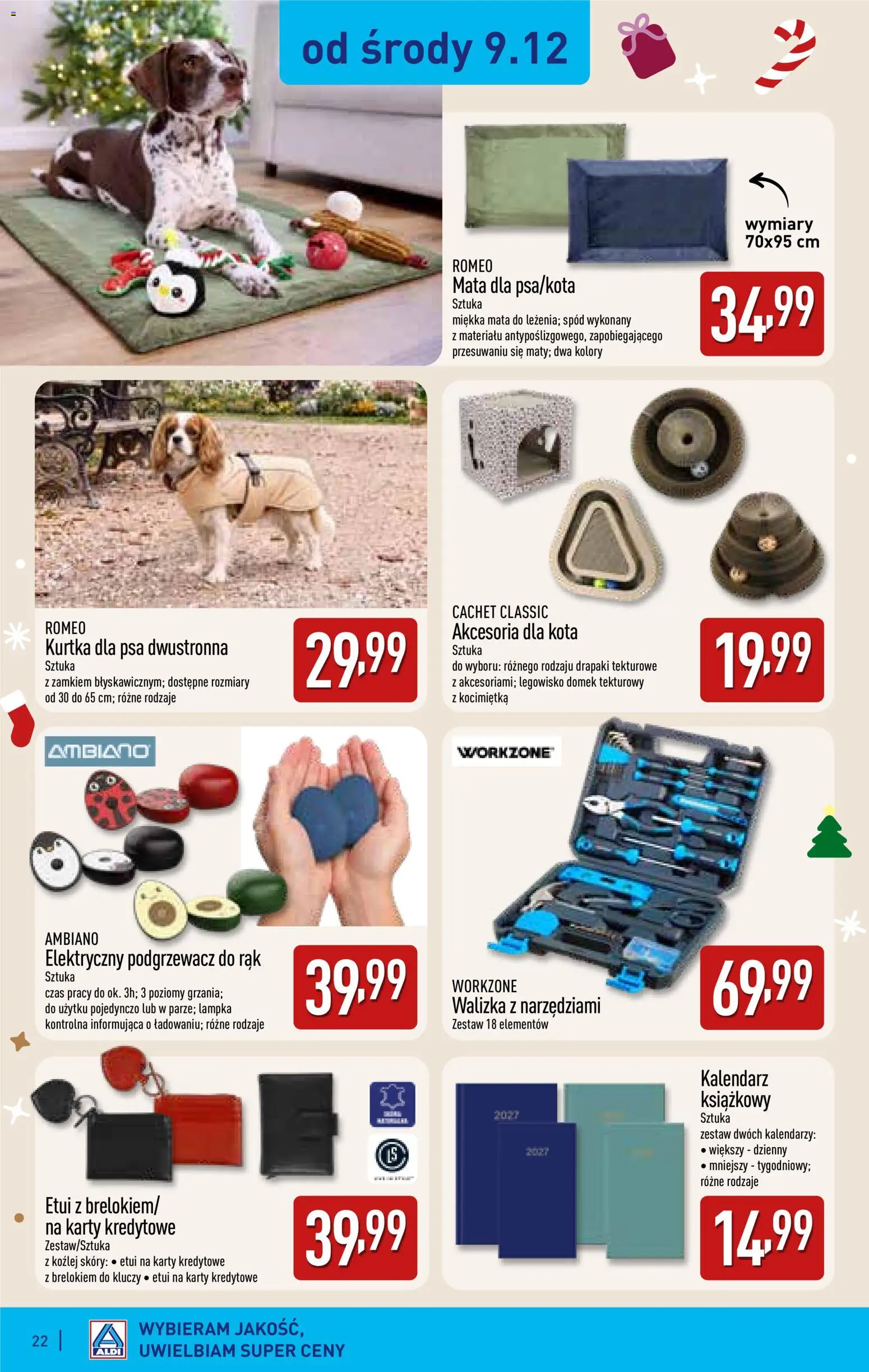 Aldi gazetka - Katalog prezentowy od 28.10.2026 | Strona: 22 | Produkty: Kurtka, Kalendarz, Ambiano, Walizka z narzędziami