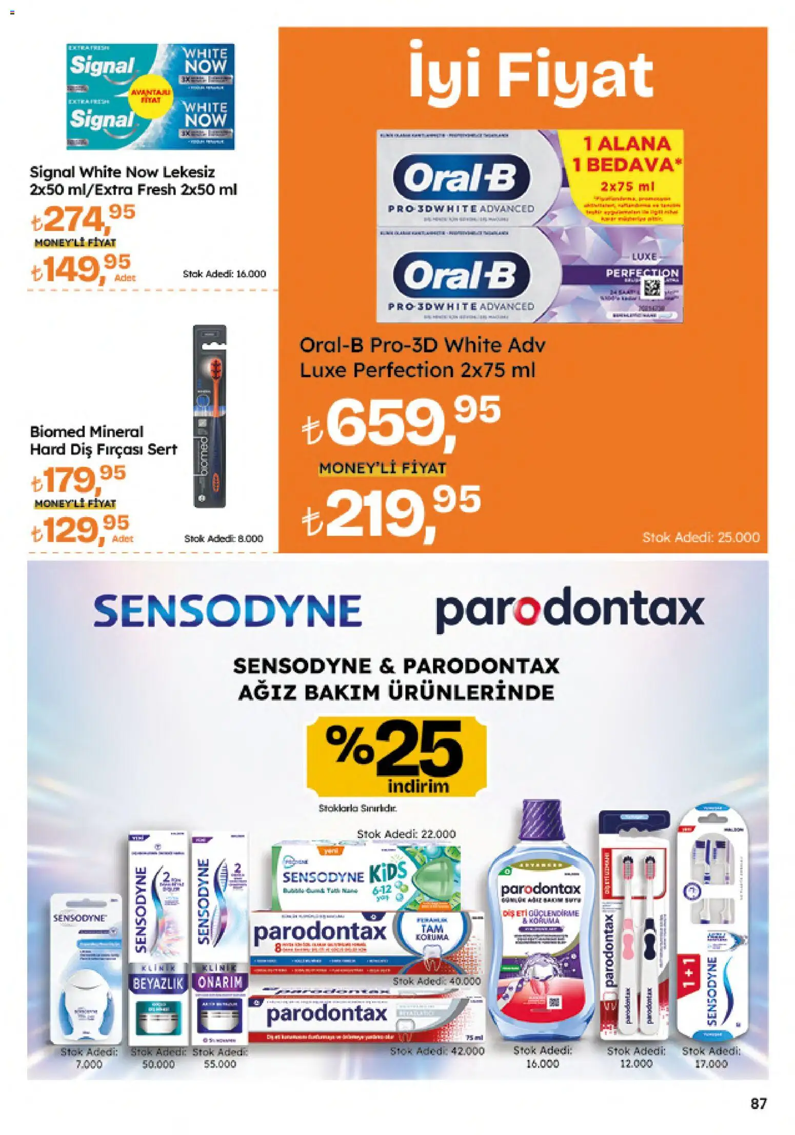 Migros Katalog - Migroskop - 09 Temmuz 2026 tarihinden itibaren geçerlidir | Sayfa: 87 | Ürünler: Diş fırçası