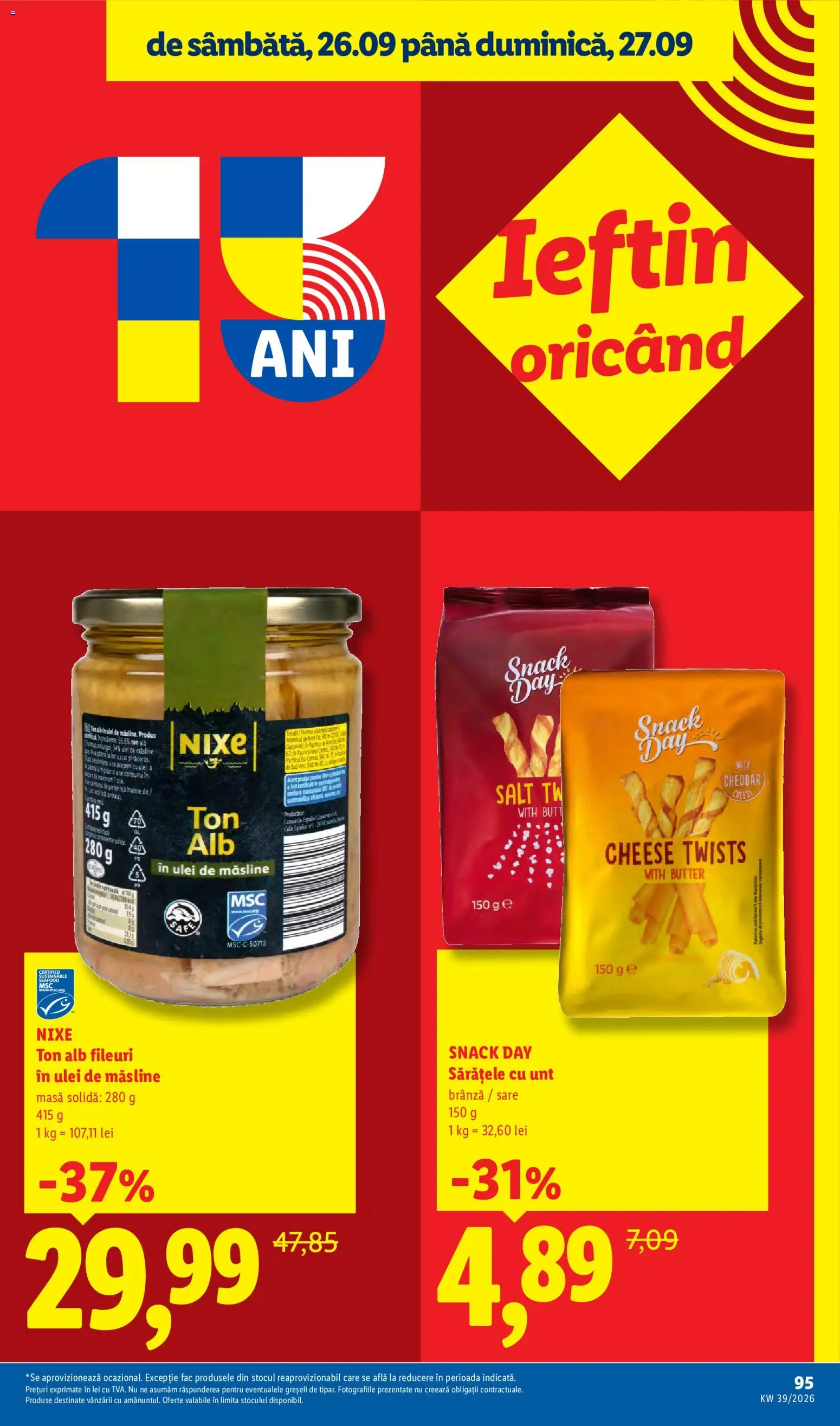 Noul catalog Lidl – valabil de la 21.09.2026 | Pagină: 95
