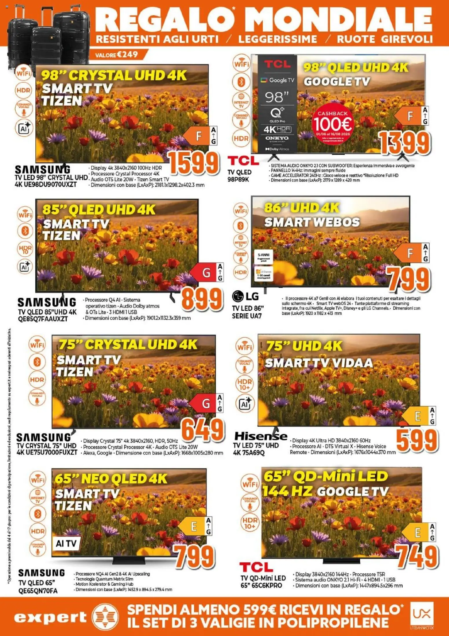 Volantino Expert del 04.06.2026 | Pagina: 4 | Prodotti: Tv samsung, smart TV, Audio, Gioco