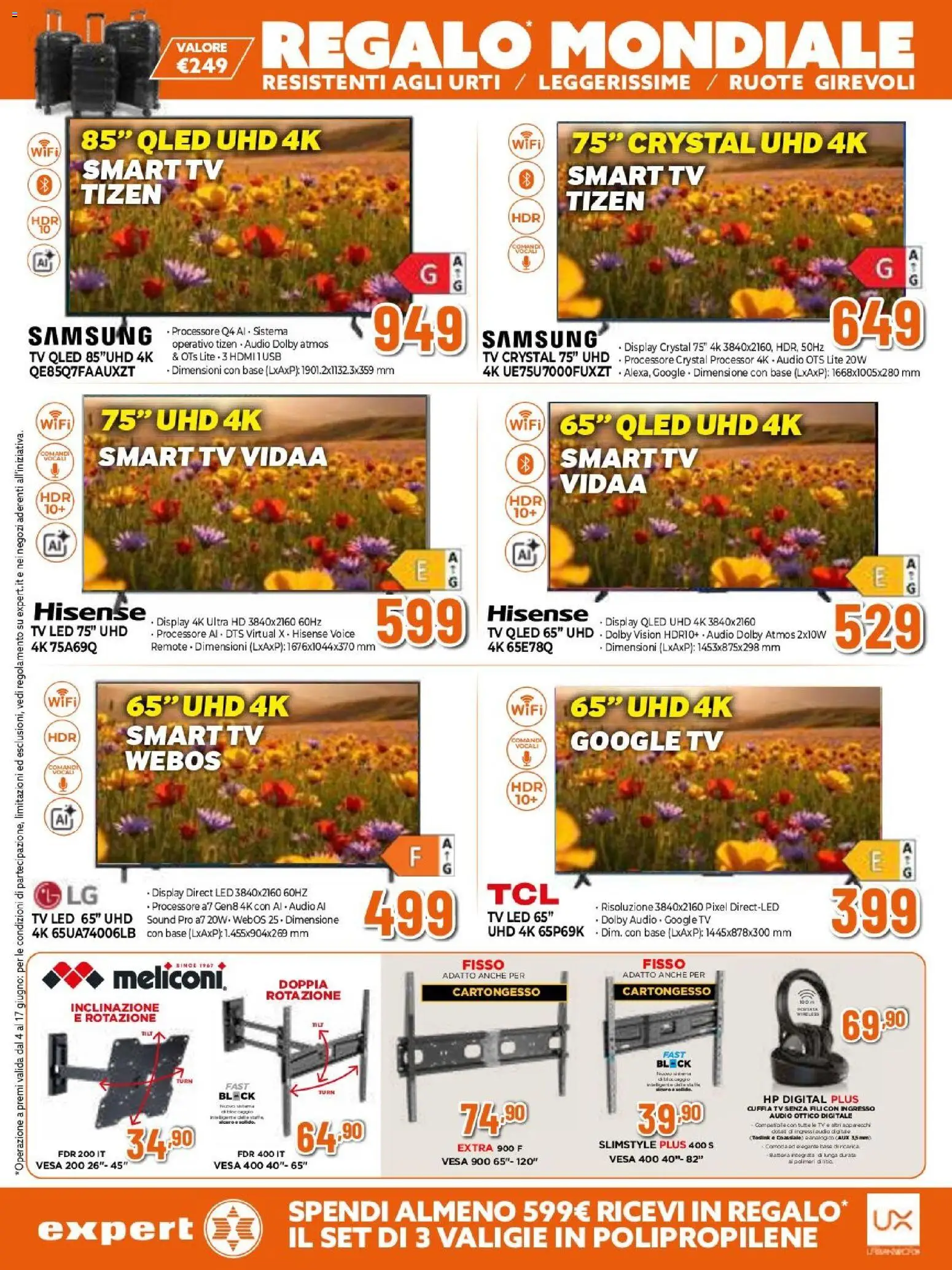 Volantino Expert del 04.06.2026 | Pagina: 4 | Prodotti: smart TV, TV, USB, Samsung