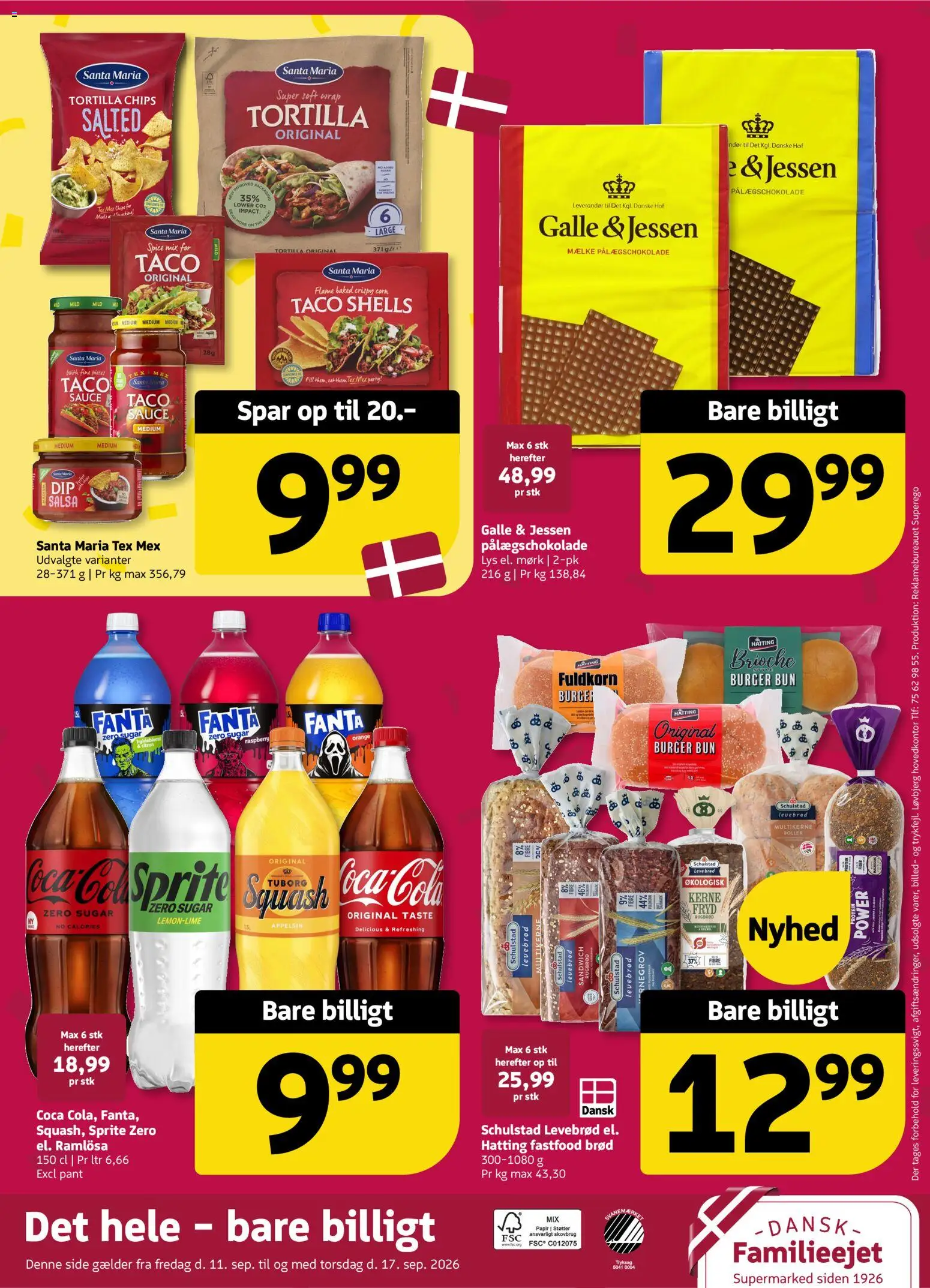 Løvbjerg tilbudsavis – gyldig fra 11/09/2026 | Side: 32 | Produkter: Chips, Salsa, Fanta, Taco