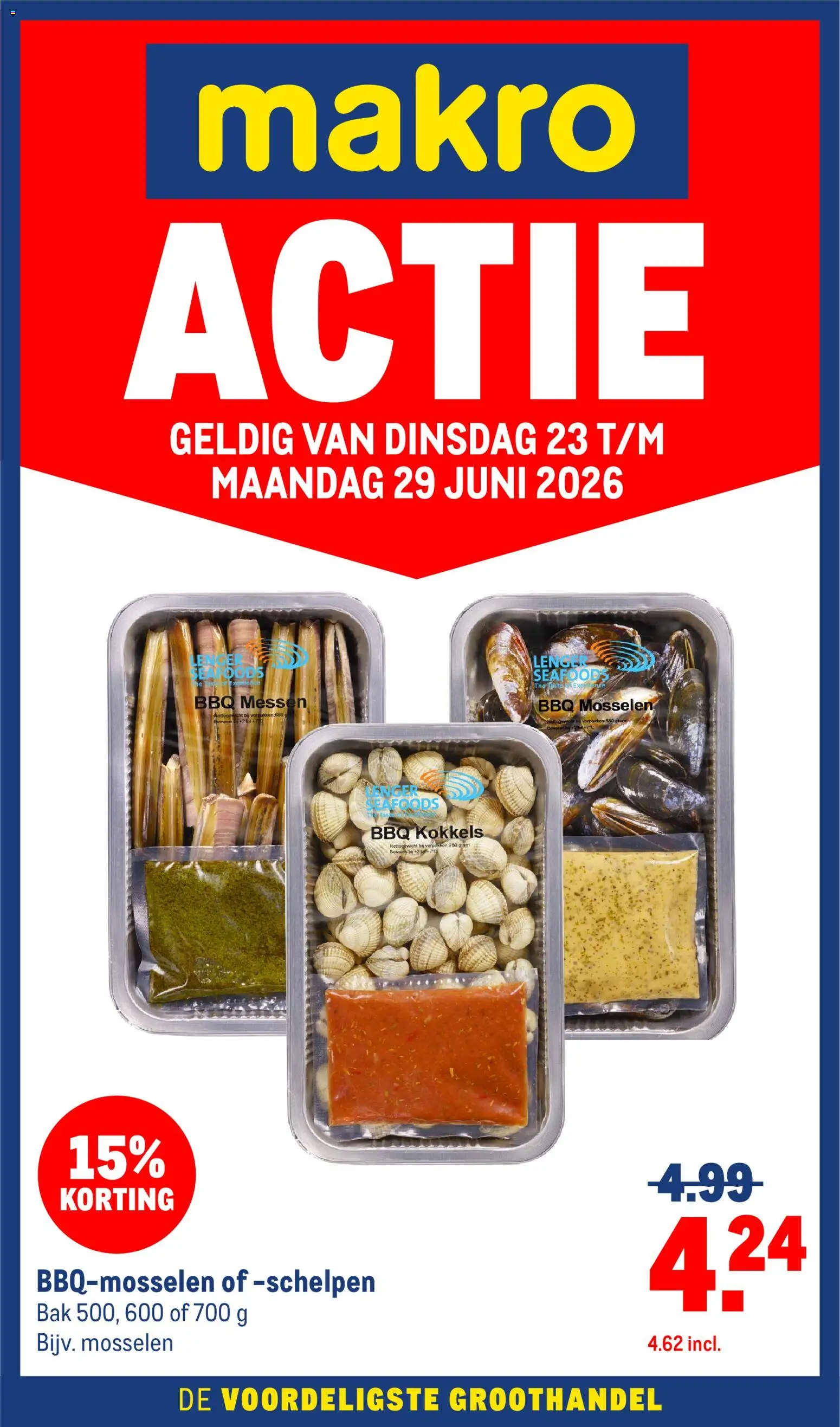 {H1} | Pagina: 1 | Producten: Mosselen, Gewicht