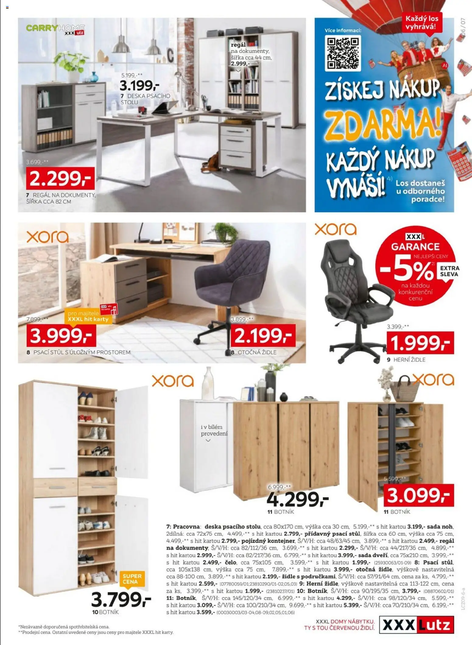 XXXLutz leták od 07.09.2026 | Strana: 7 | Produkty: Regál, Stůl, Židle, Psací stůl