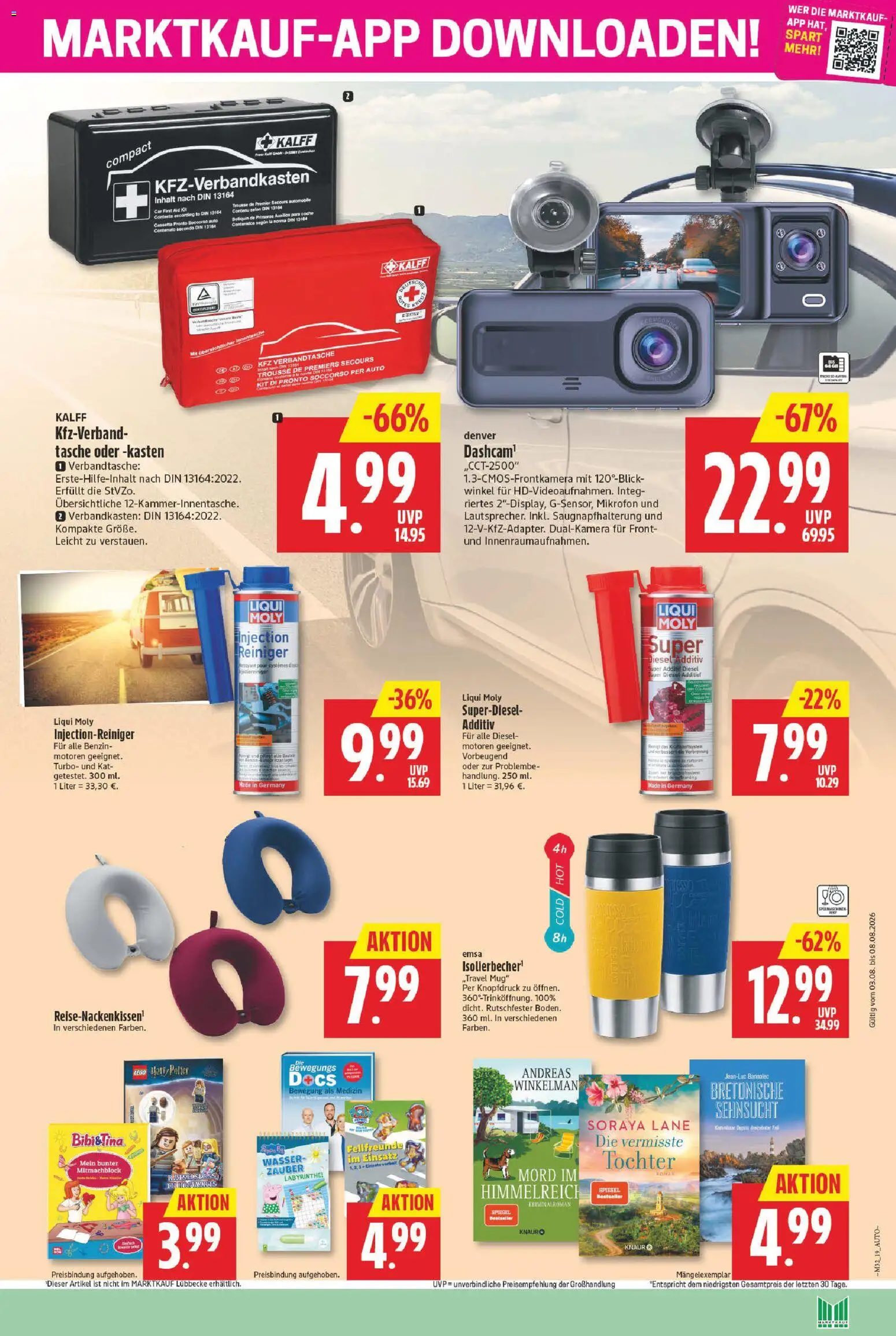 Marktkauf Prospekt – gültig ab 03.08.2026 | Seite: 19 | Produkte: Mikrofon, Tasche, Wasser