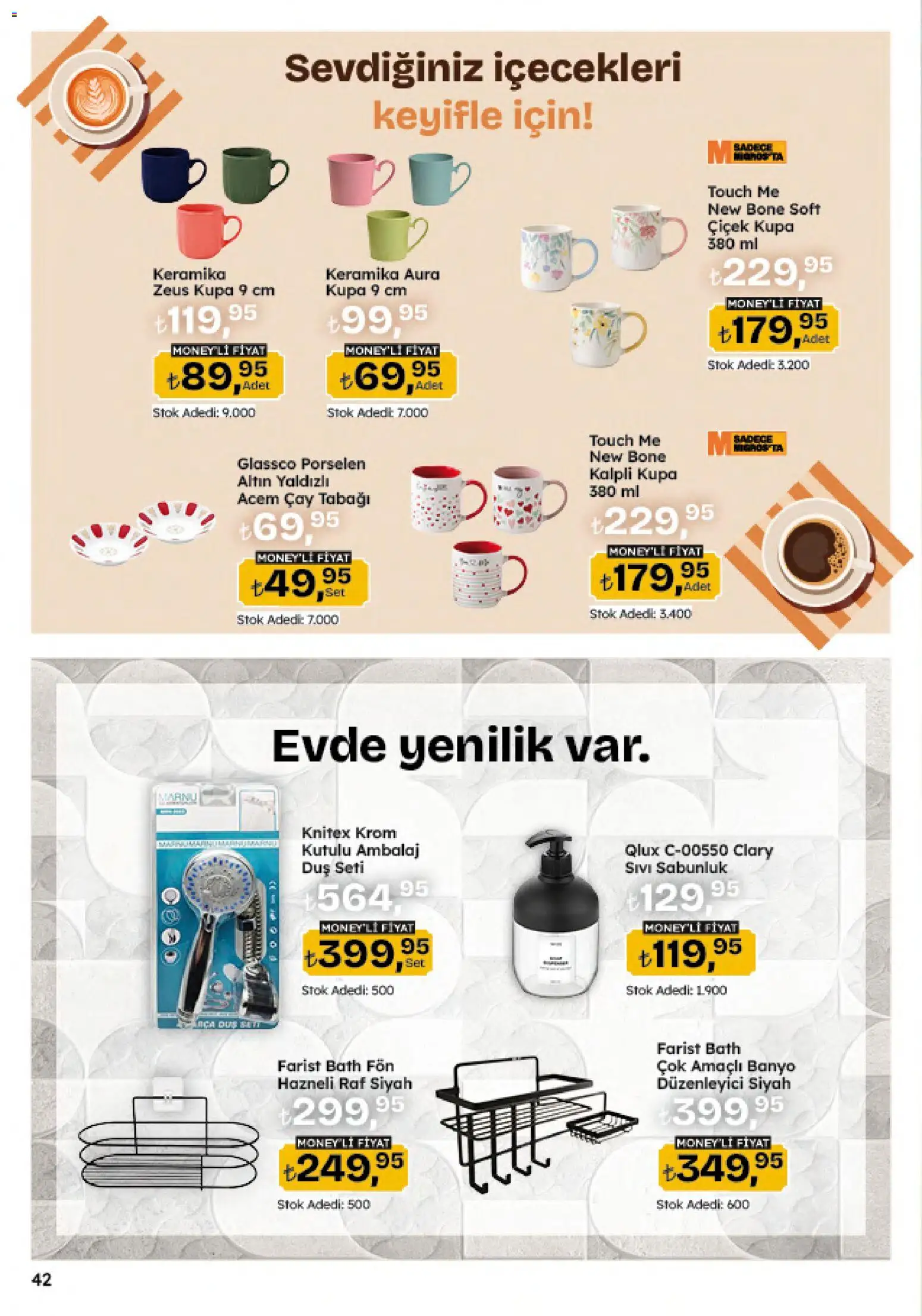 Migros Katalog - 5M Migroskop Dijital - 20 Ağustos 2026 tarihinden itibaren geçerlidir | Sayfa: 165 | Ürünler: Raf, Banyo, Duş, Çay
