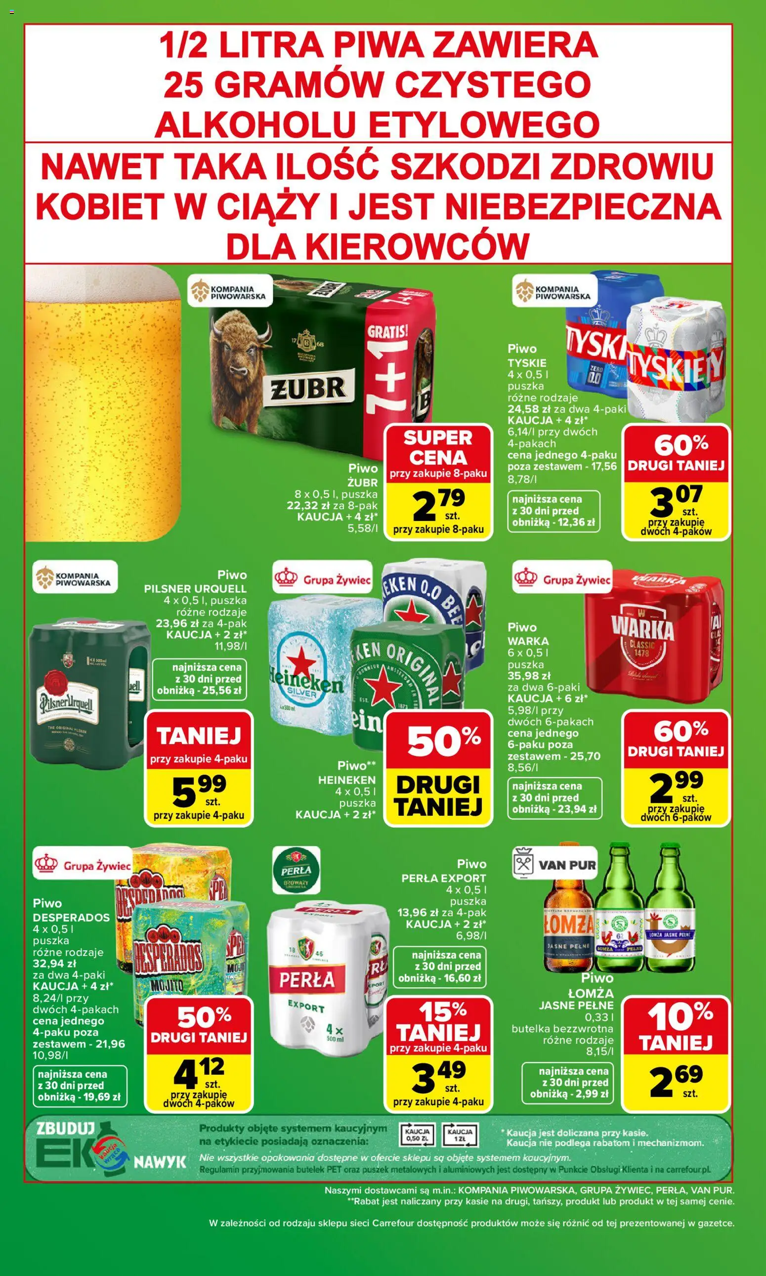 Carrefour gazetka - Zakupowa taktyka kibica od 22.06.2026 | Strona: 2 | Produkty: Warka, Piwo Warka, Piwo, Heineken