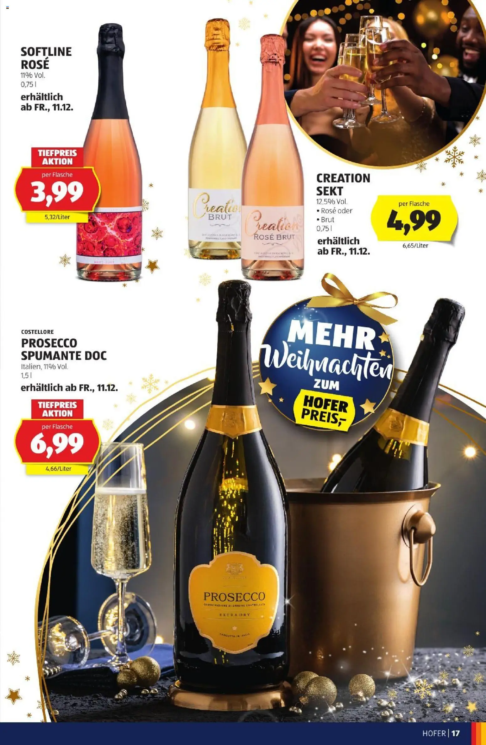 Hofer Weihnachtskatalog gültig ab 28.10.2026 | Seite: 17 | Produkte: Prosecco