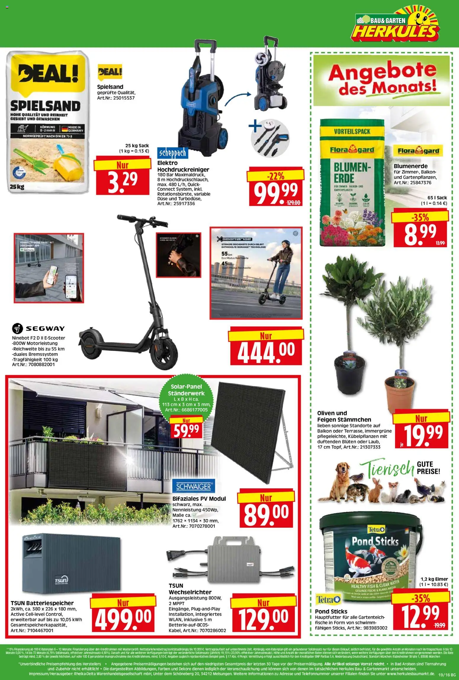 HERKULES Bau & Garten – gültig ab 04.05.2026 | Seite: 16 | Produkte: Bad, Blumen, Blumenerde, Hochdruckreiniger