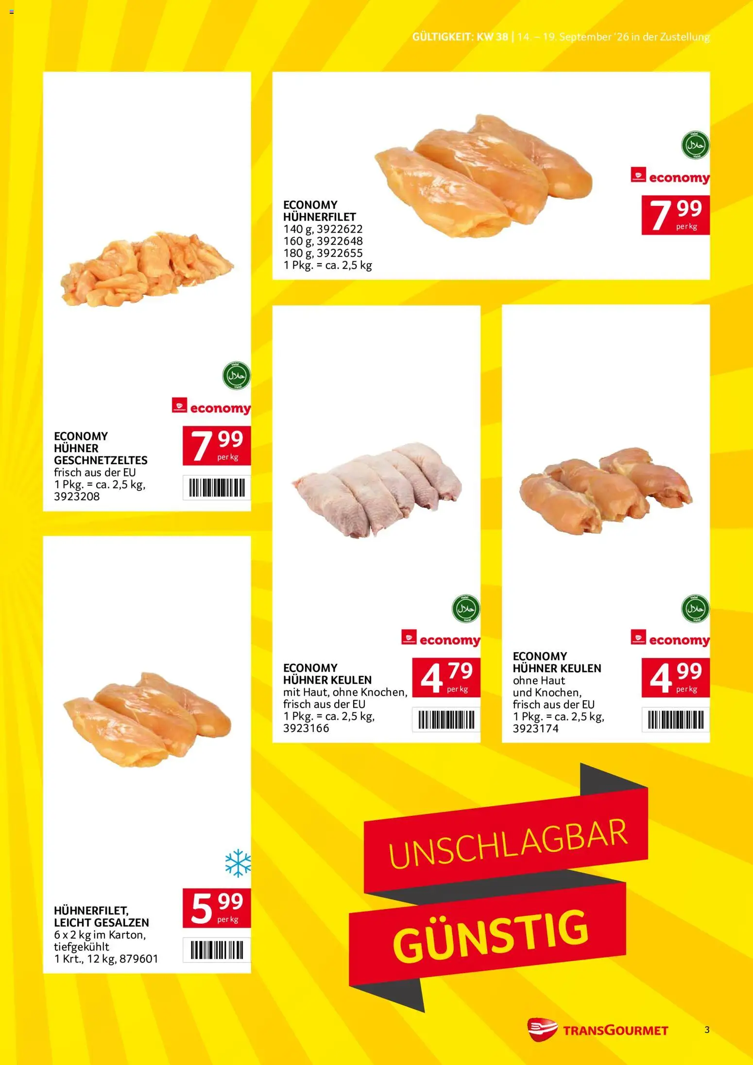 Transgourmet Zustellaktion gültig ab 14.09.2026 | Seite: 3