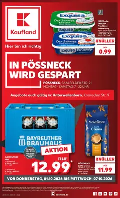 Kaufland Prospekt Unterwellenborn ab 01.10.2026 gültig