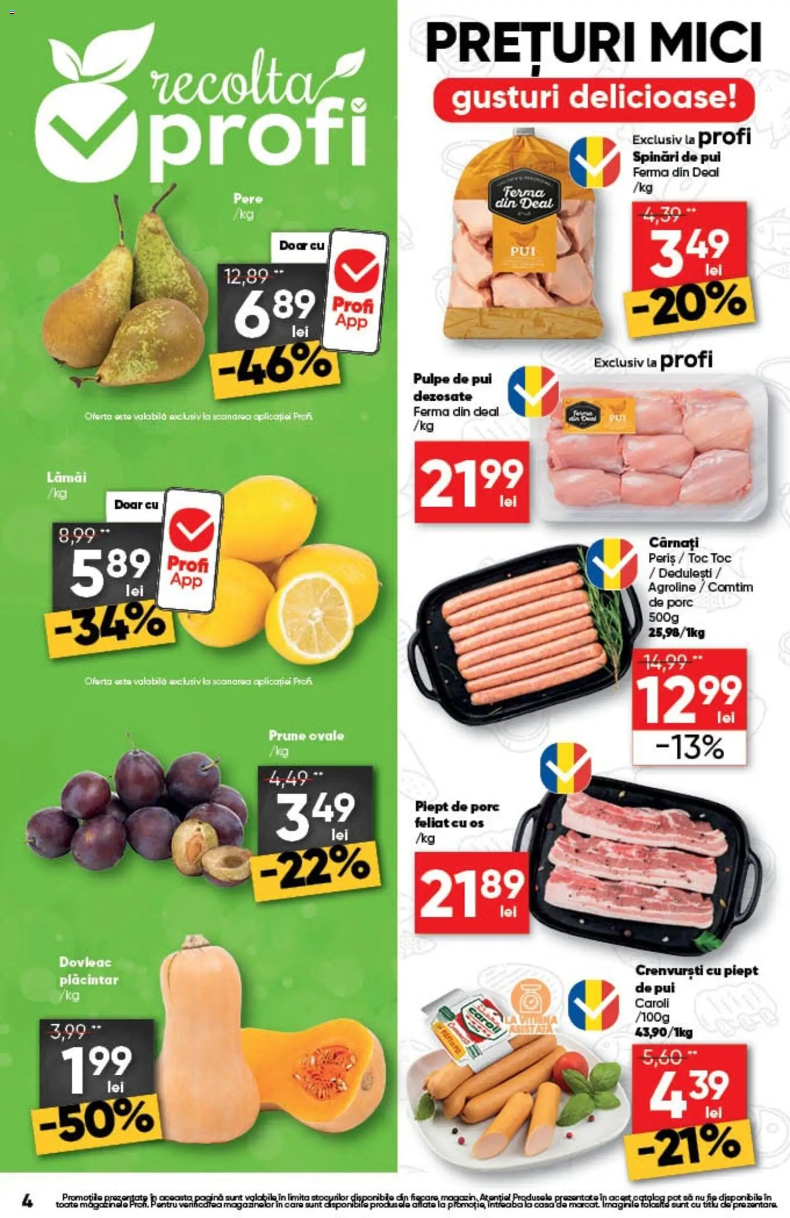 Noul catalog Profi – valabil de la 17.09.2026 | Pagină: 4 | Produse: Lamai, Pat, Mici, Piept de Porc