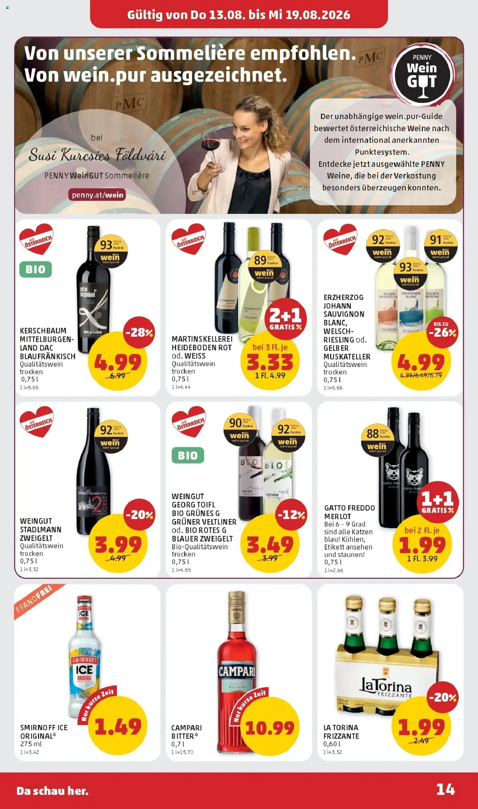Penny Markt Die ganze Woche sparen ab (13.08.2026) - Angebote, Prospekt | Seite: 14
