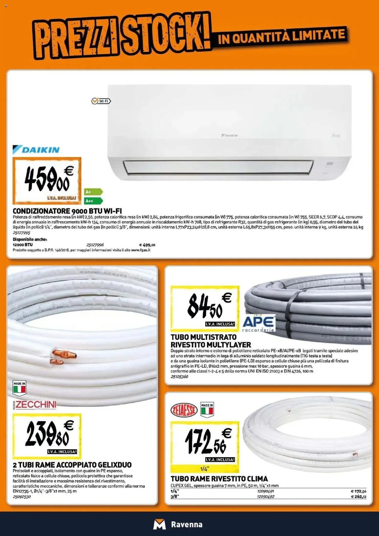 Nuovo TECNOMAT catalogo Ravenna dal 27/08/2026 > offerte anteprima 🛍️ | Pagina: 8 | Prodotti: Tubo, Rame, Pellicola, Condizionatore