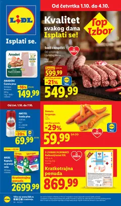 Lidl katalog - pregled Lidl kataloga - važi od 01.10.2026