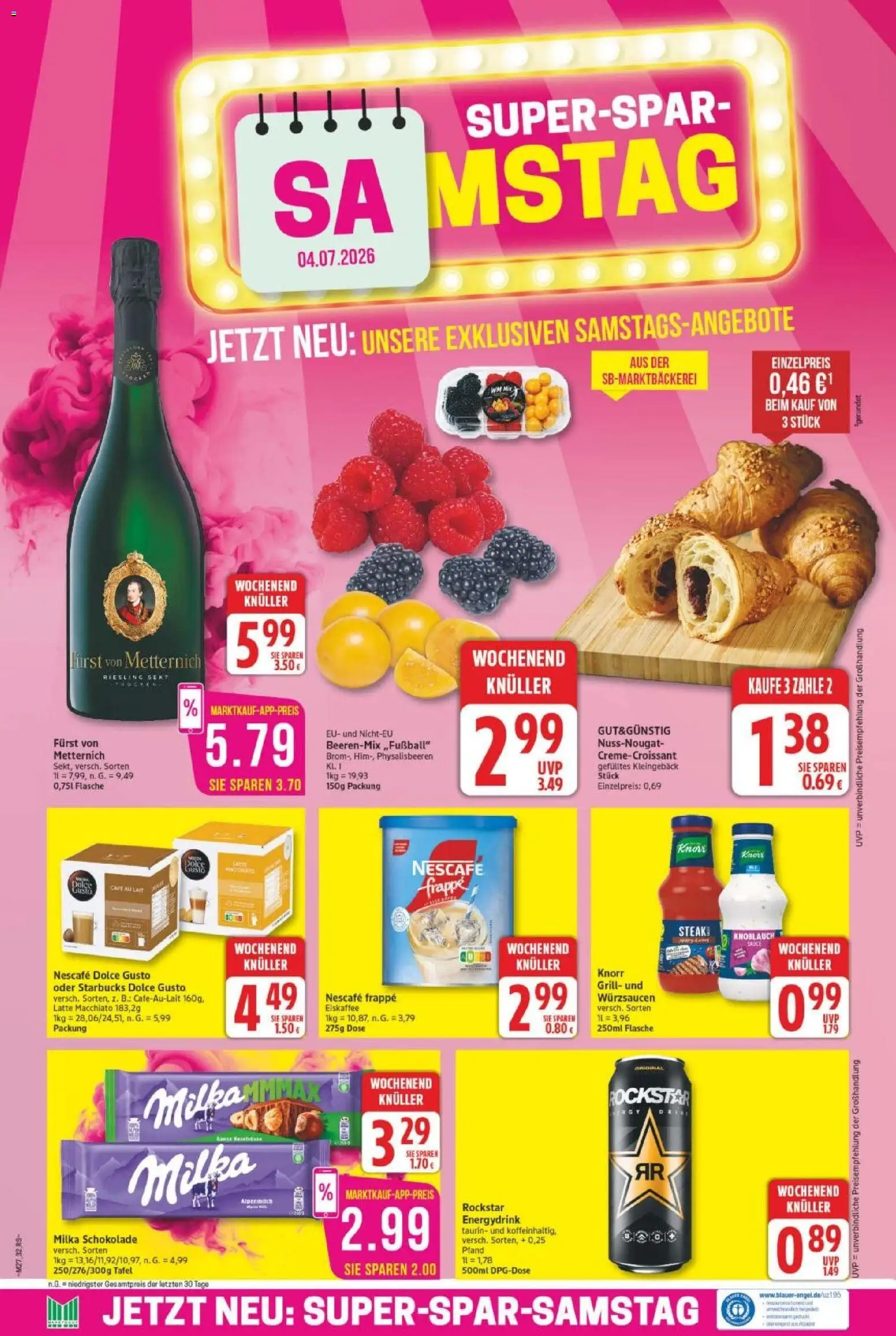 Marktkauf Prospekt – gültig ab 29.06.2026 | Seite: 32 | Produkte: Schokolade, Milka schokolade, Rockstar, Knorr