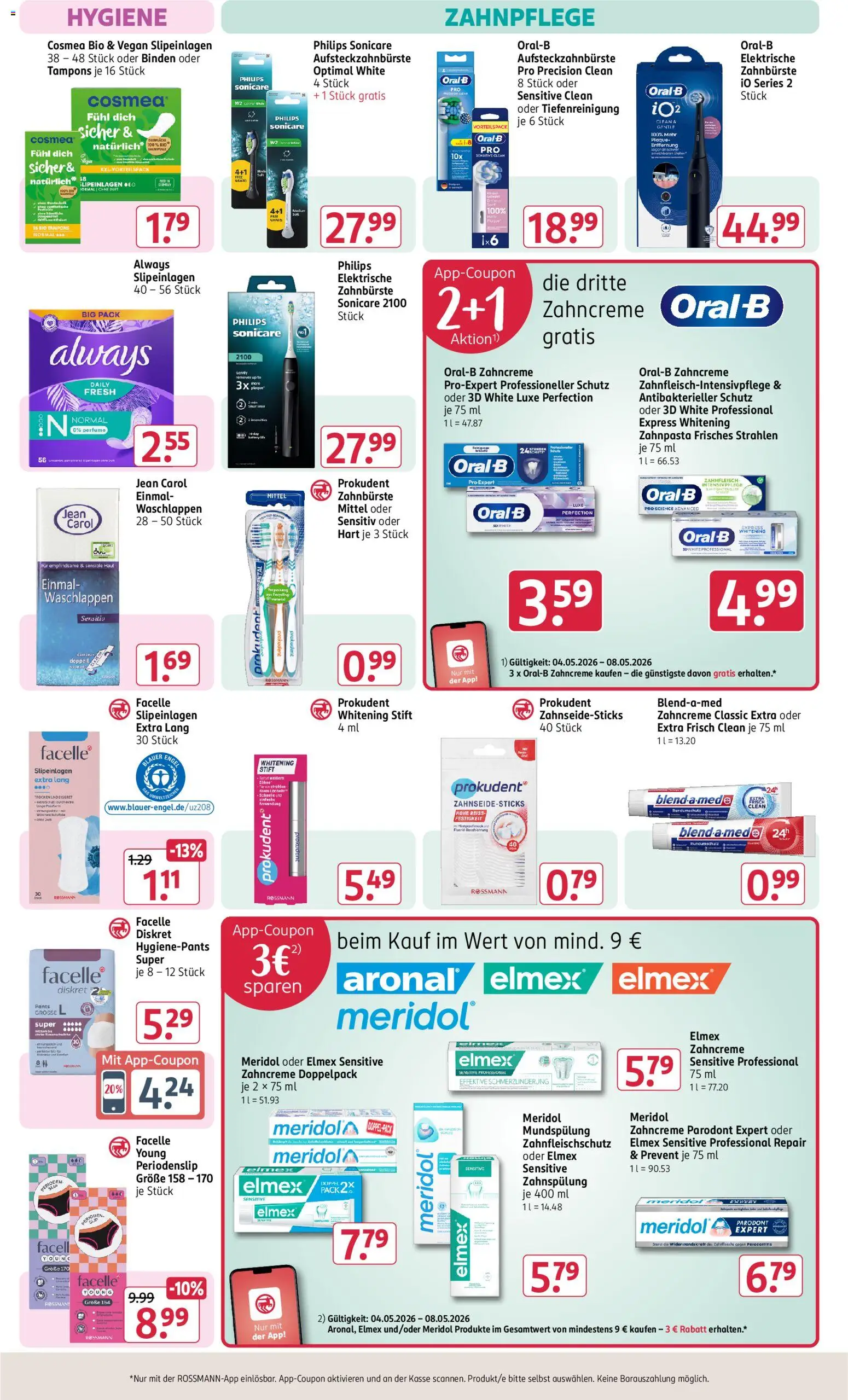 Rossmann Prospekt 	 – gültig ab 04.05.2026 | Seite: 14 | Produkte: Philips, Elektrische zahnbürste, Zahnpasta, Zahnbürste