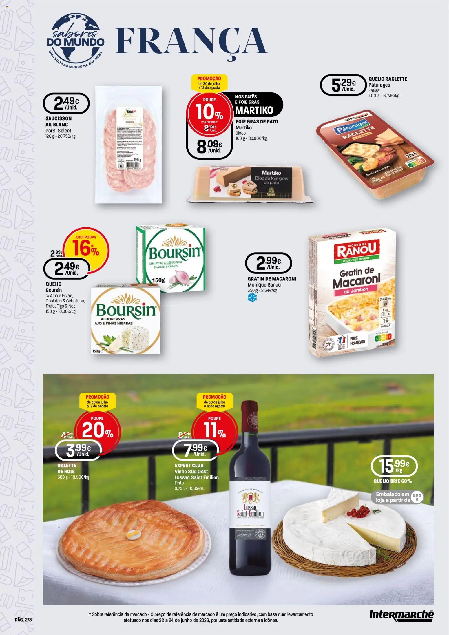 Intermarché Folheto Contact │ válido de 30/07/2026 | Página: 2 | Produtos: Base, Queijo, Vinho