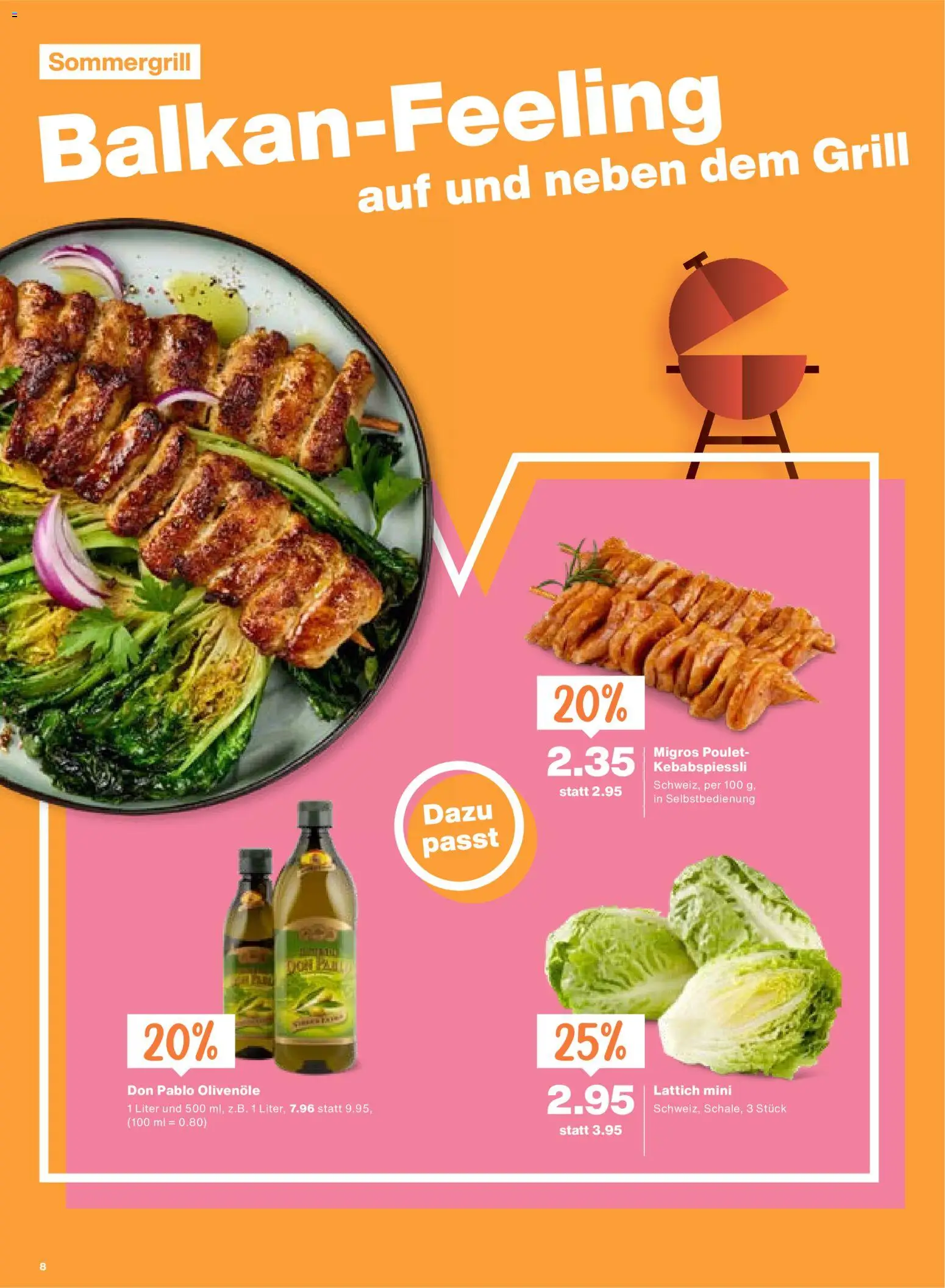 Migros aktionen – gültig ab 11.06.2026 | Seite: 8 | Produkte: Grill