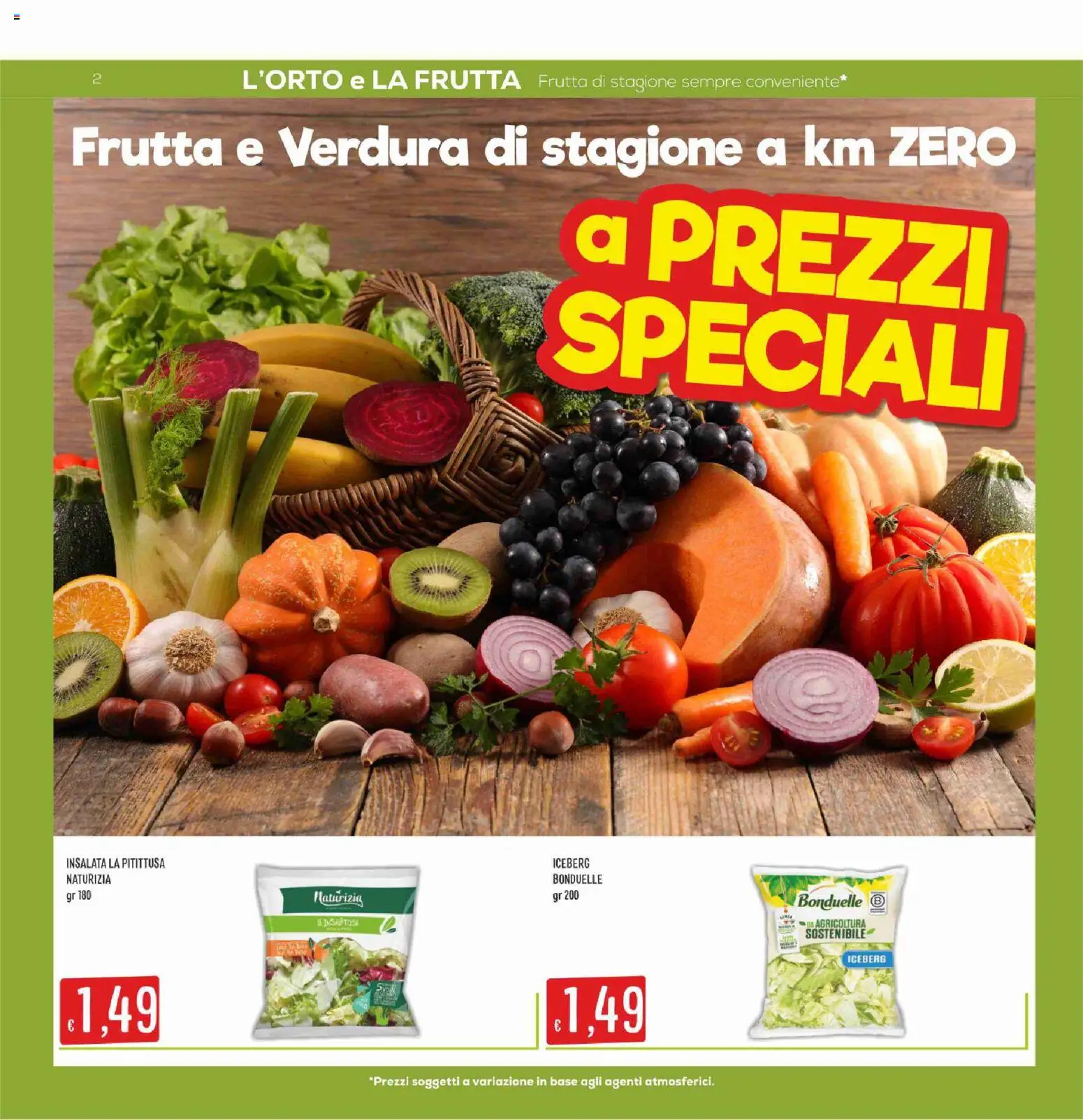 Volantino SISA del 17/09/2026 | Pagina: 2 | Prodotti: Insalata, Frutta