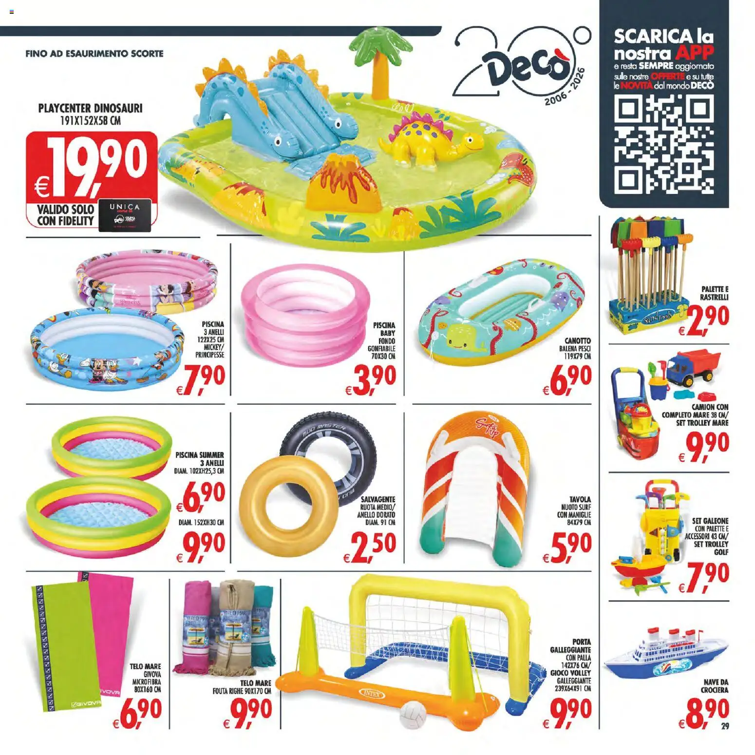 Volantino Decò del 11/08/2026 | Pagina: 39 | Prodotti: Piscina, Salvagente, Gioco, Gonfiabile