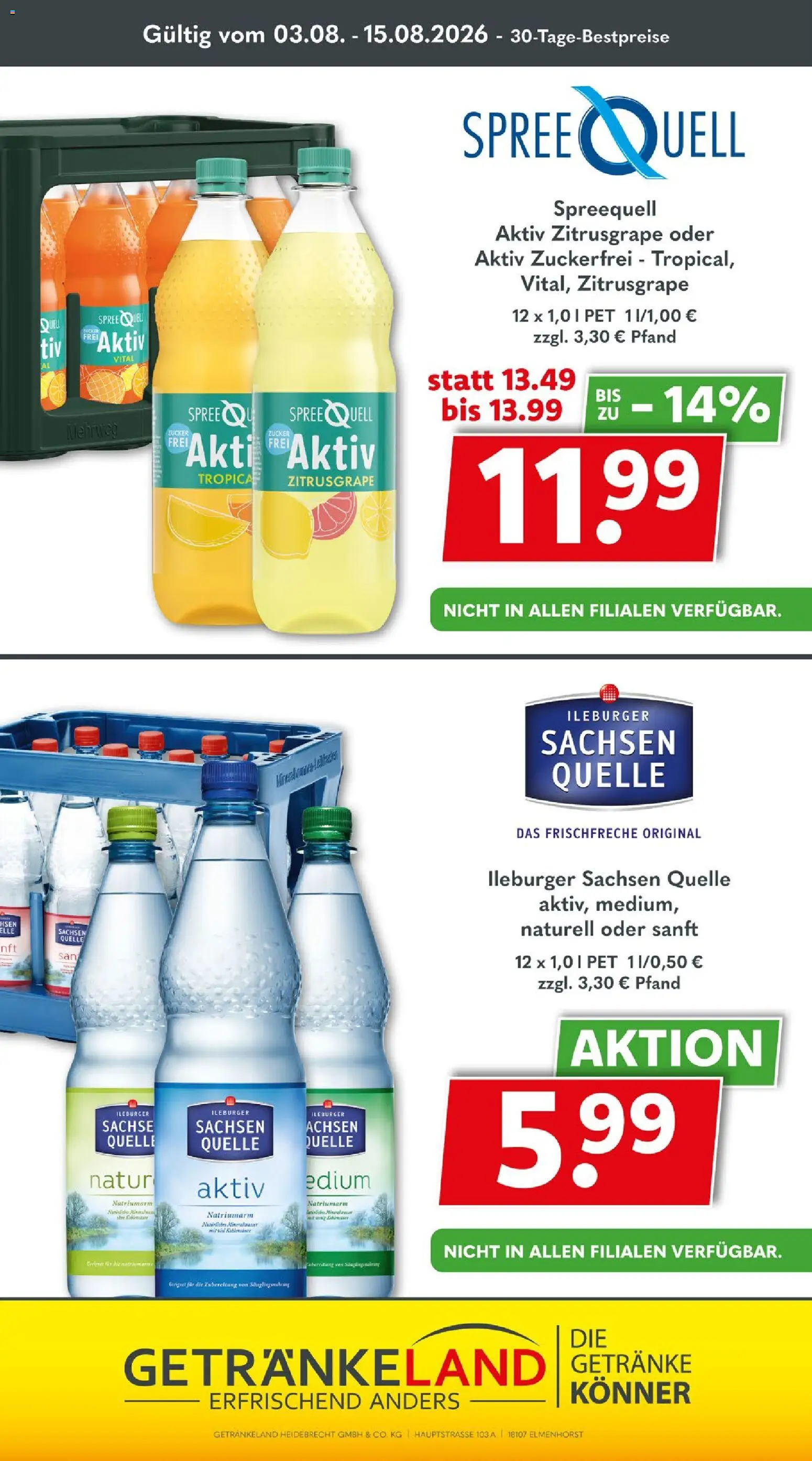 Getränkeland Prospekt – gültig ab 17.08.2026 | Seite: 11 | Produkte: Zucker