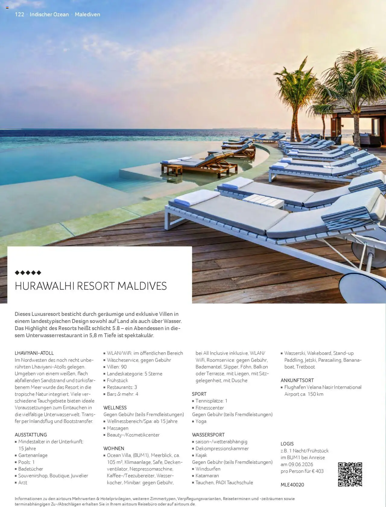 TUI airtours Katalog  Erstklassige Fernreisen 2025/26 – gültig ab 01.11.2025 | Seite: 122 | Produkte: Dusche, Wasser