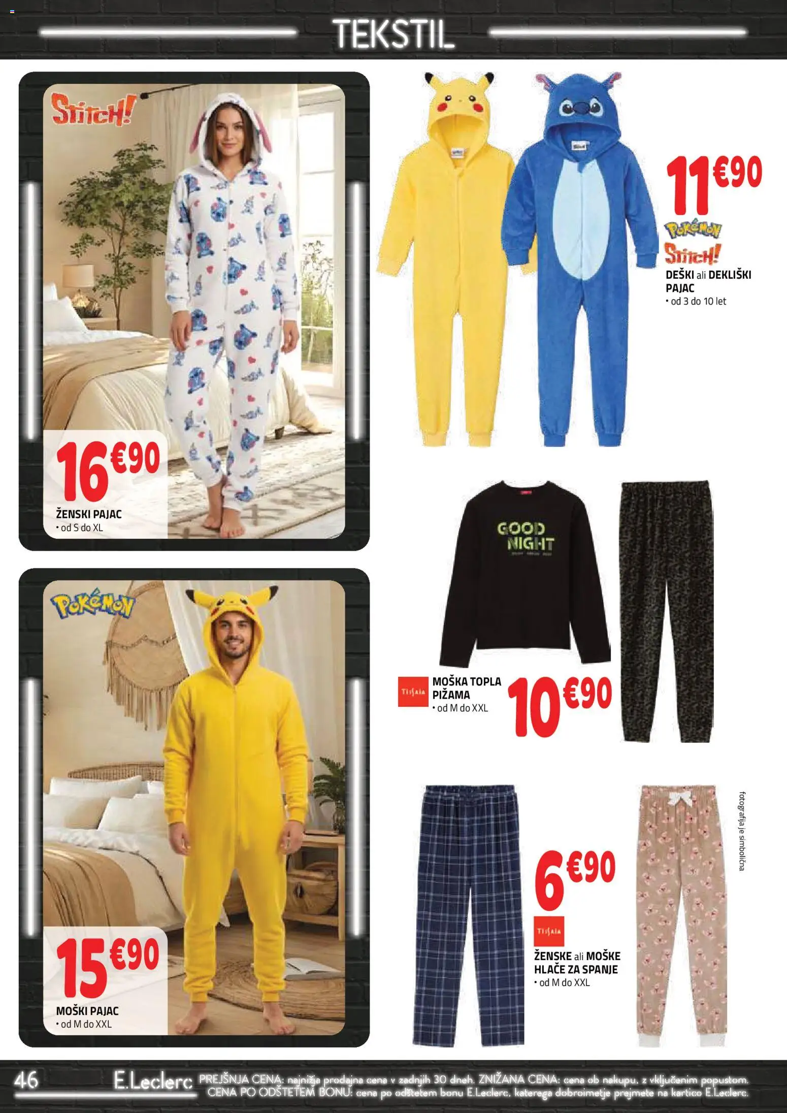 Novi E.leclerc katalog ponudbe – veljaven od 28.10.2026 | Stran: 6 | Izdelki: Pižama, Hlace