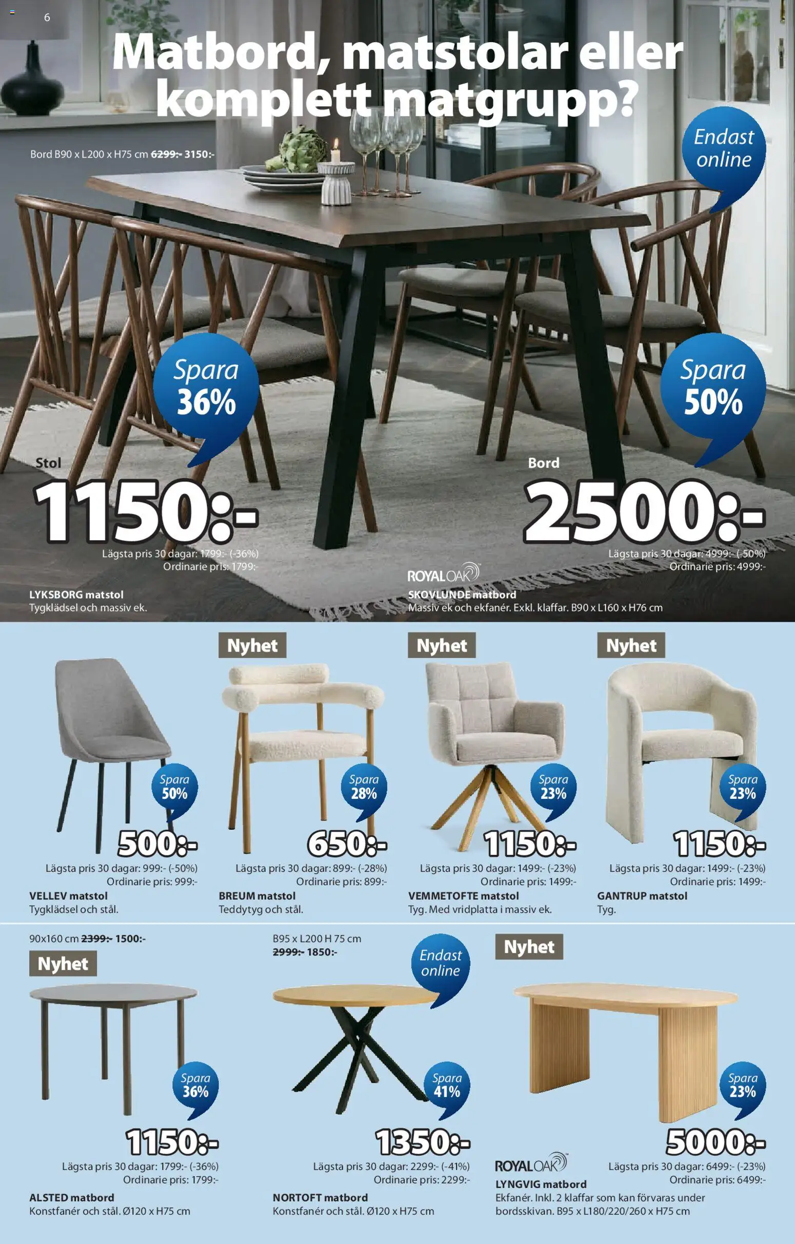 JYSK reklamblad aktuell från 07/09/2026 | Sida: 6 | Produkter: Ben, Soffa, Soffbord, Tv