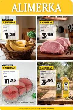 Vista previa Alimerka folleto Asturias válido desde el 29/06/2026