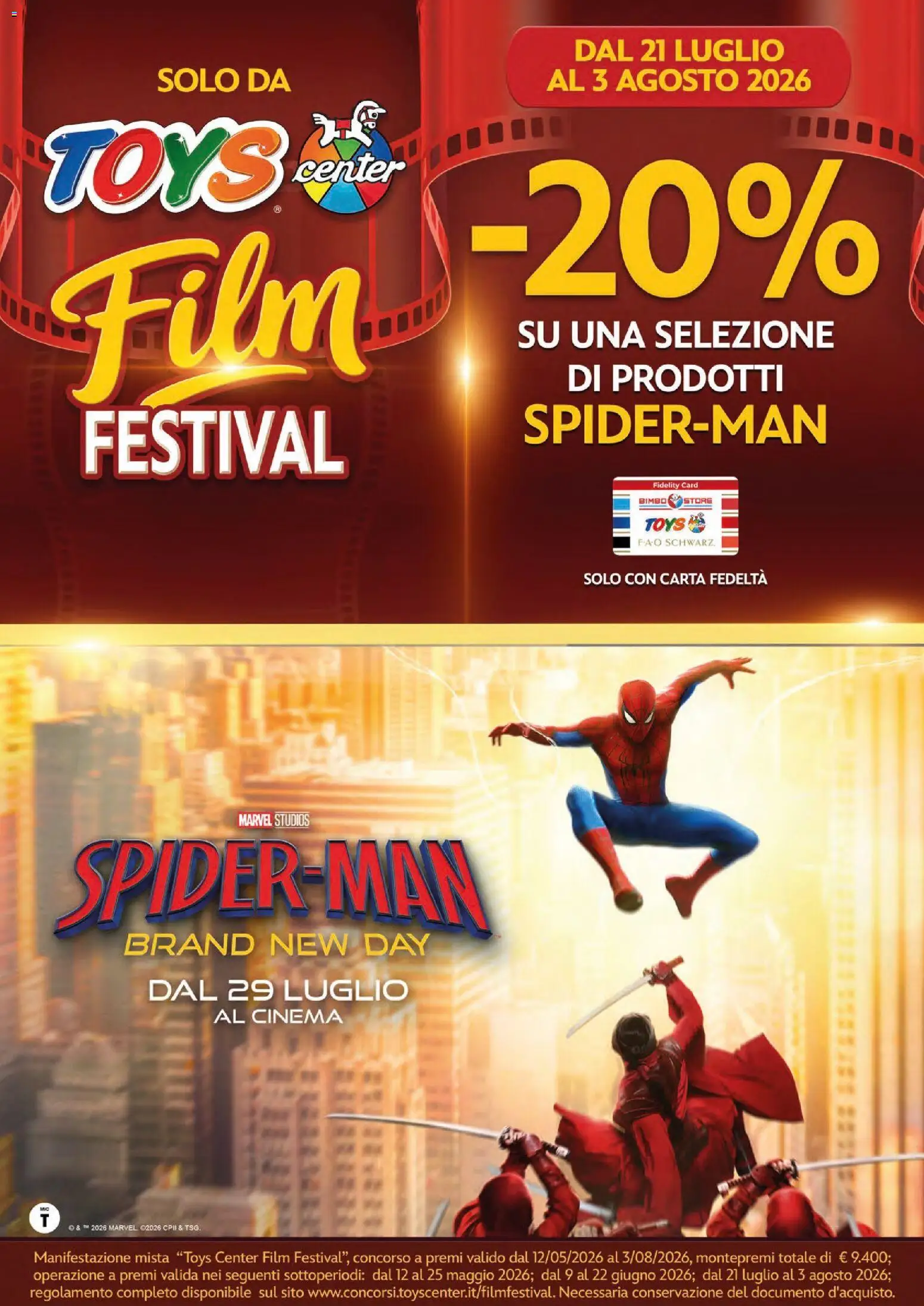 Toys Center volantino Spider-Man dal 21/07/2026 anteprima > nuovo offerte!⏳ catalogue cover