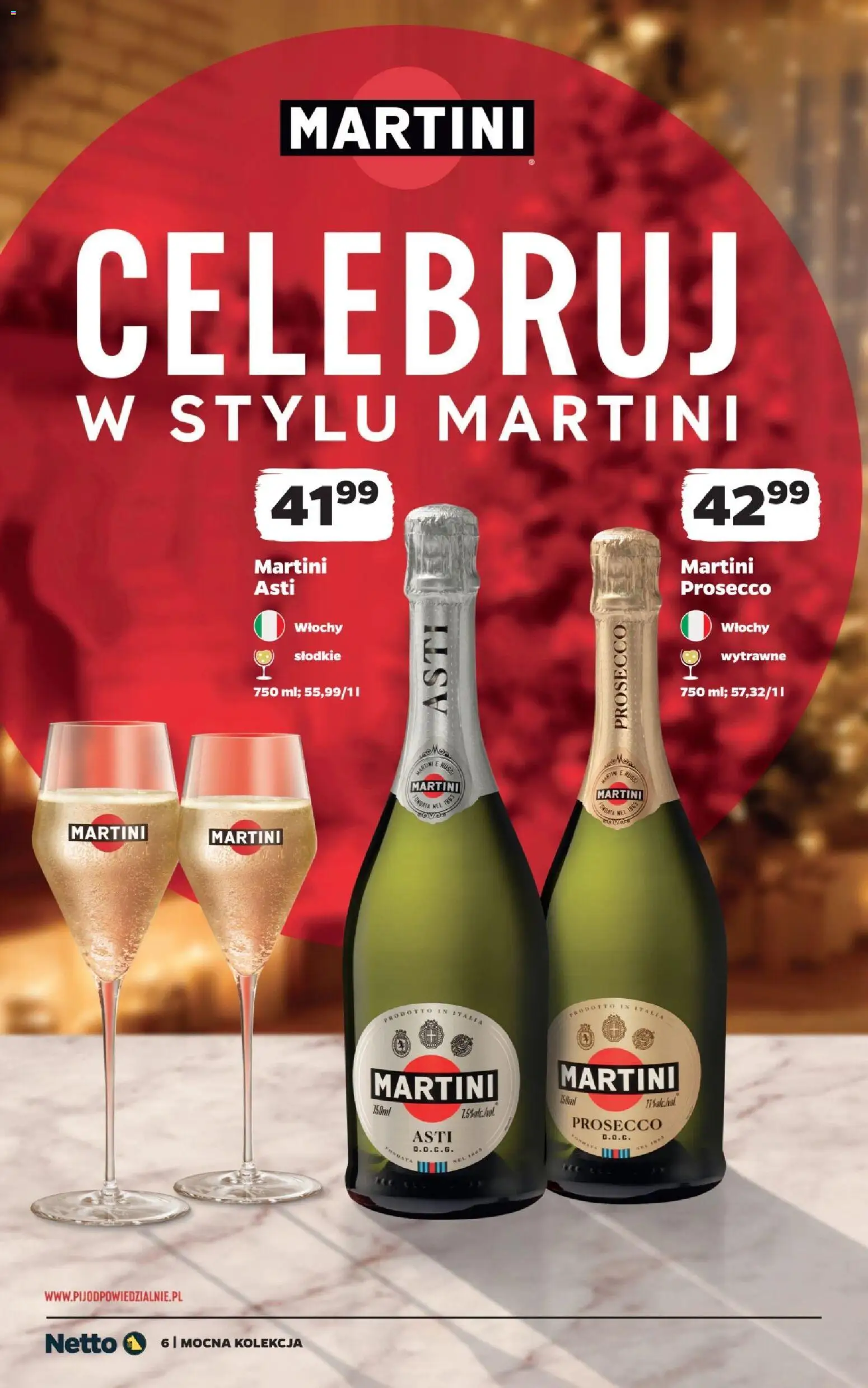 Netto gazetka - Wina od 25.10.2026 | Strona: 6 | Produkty: Martini, Martini prosecco, Martini asti, Prosecco