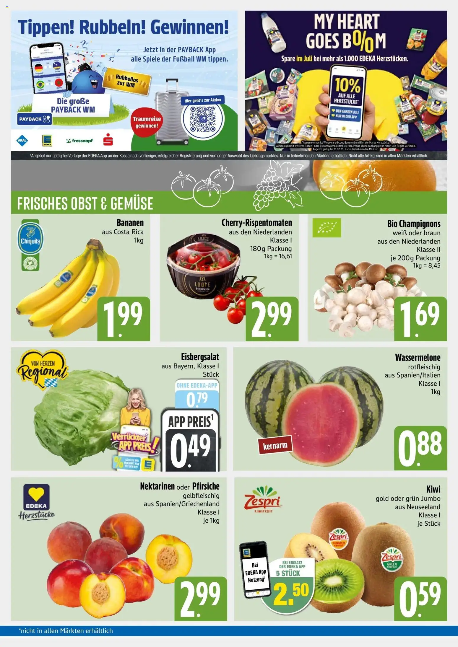 Edeka - EDEKA: Wochenangebote – gültig ab 06.07.2026 | Seite: 3 | Produkte: Nektarinen, Fußball, Obst, Wassermelone