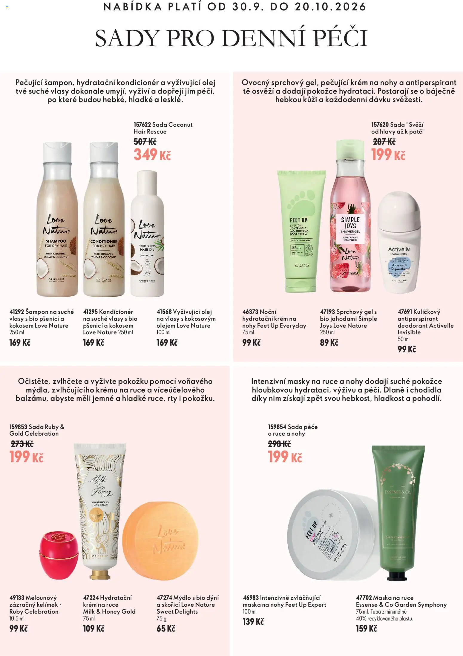 Oriflame katalog č. 14/2026 od 30.09.2026 | Strana: 3 | Produkty: Deodorant, Krém, Šampon, Kondicionér